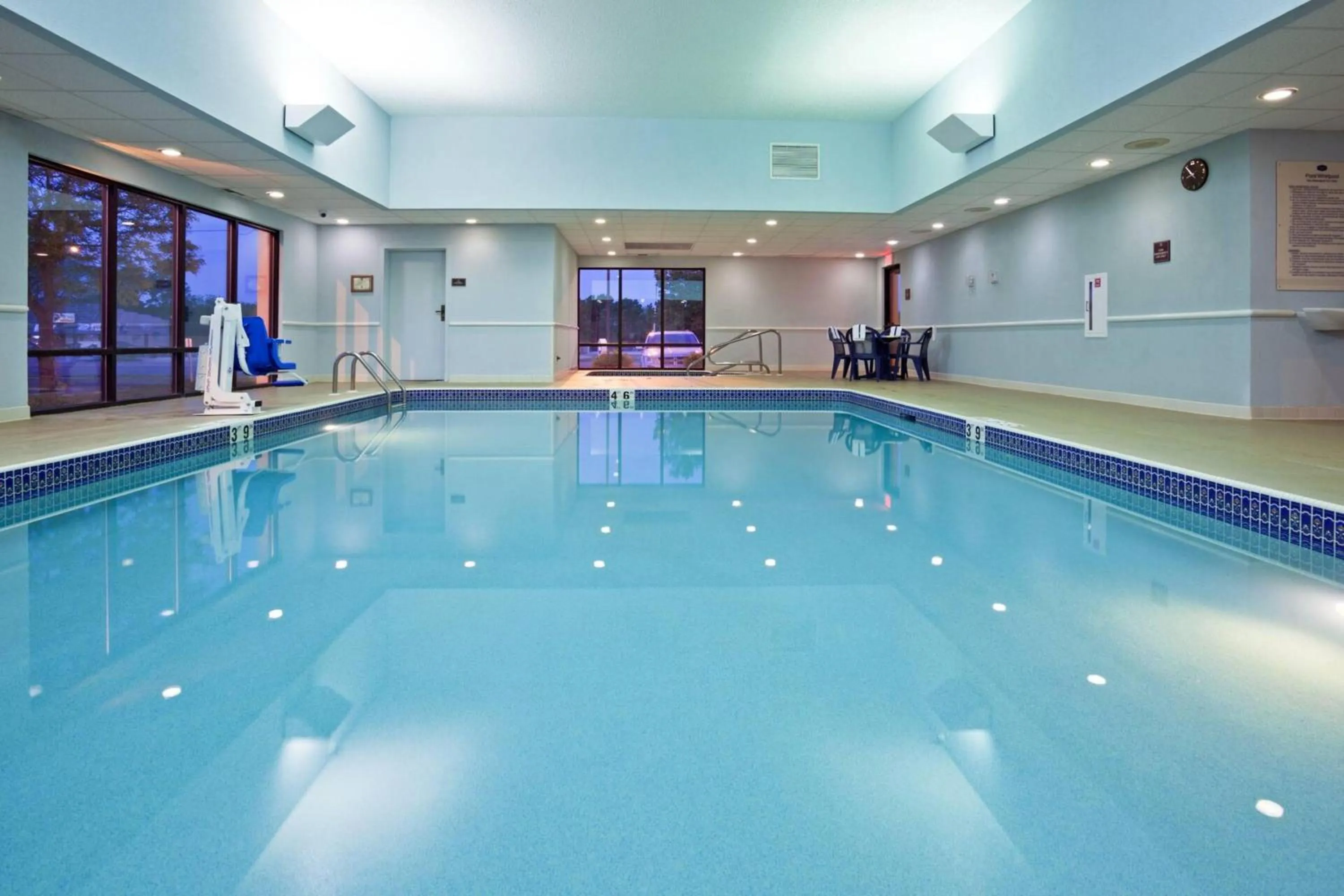 Pool view in Hampton Inn Rochester