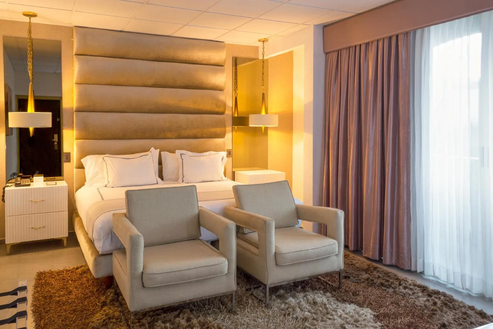 Bed in Hotel Posada San Antonio