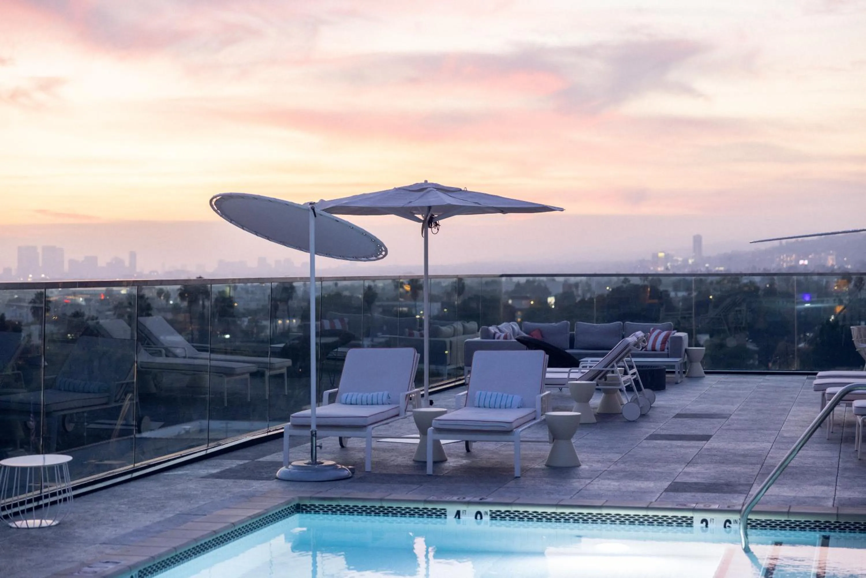 Swimming pool in The Godfrey Hotel Hollywood