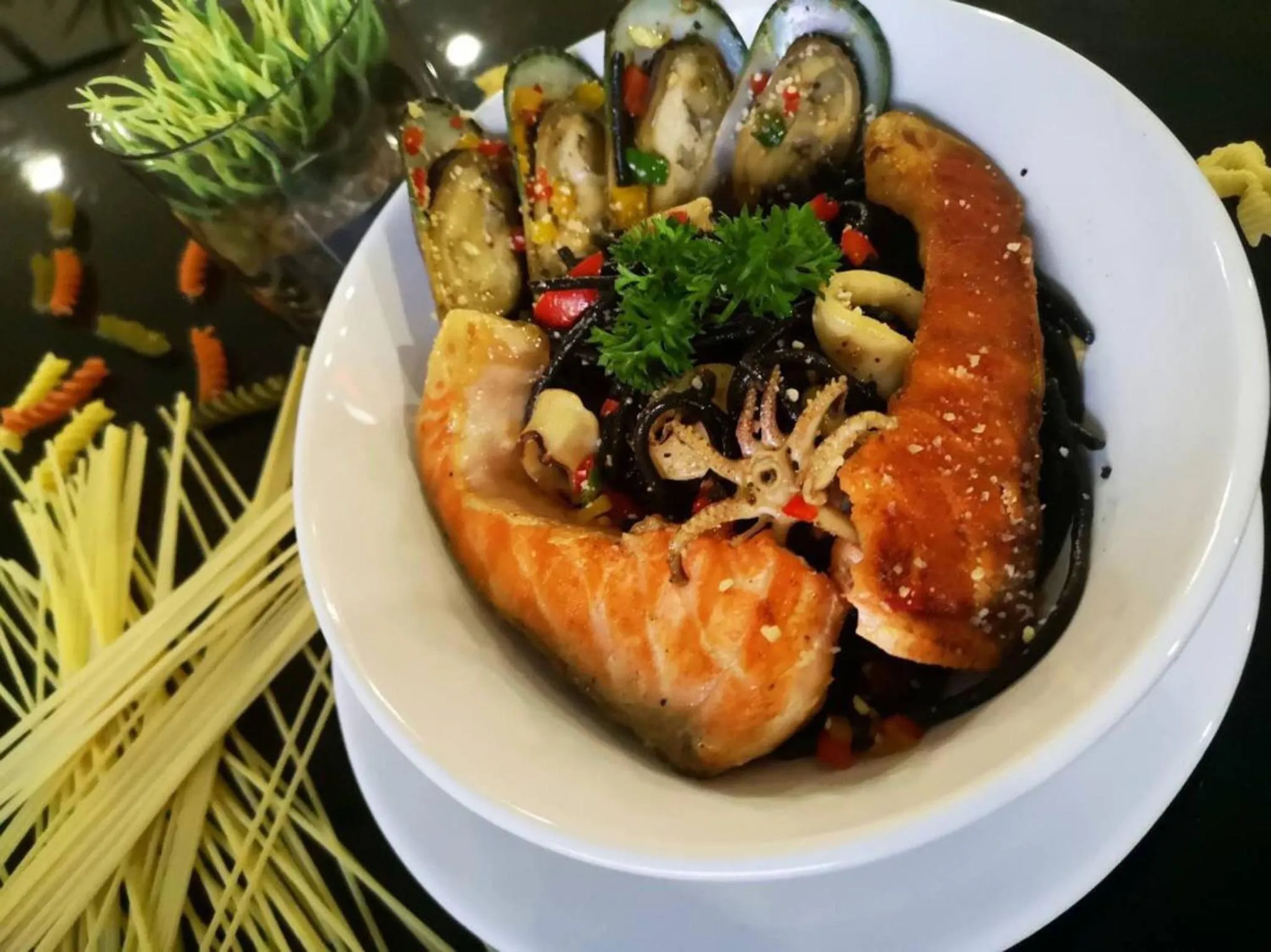 Food in The Harbour Front Hotel