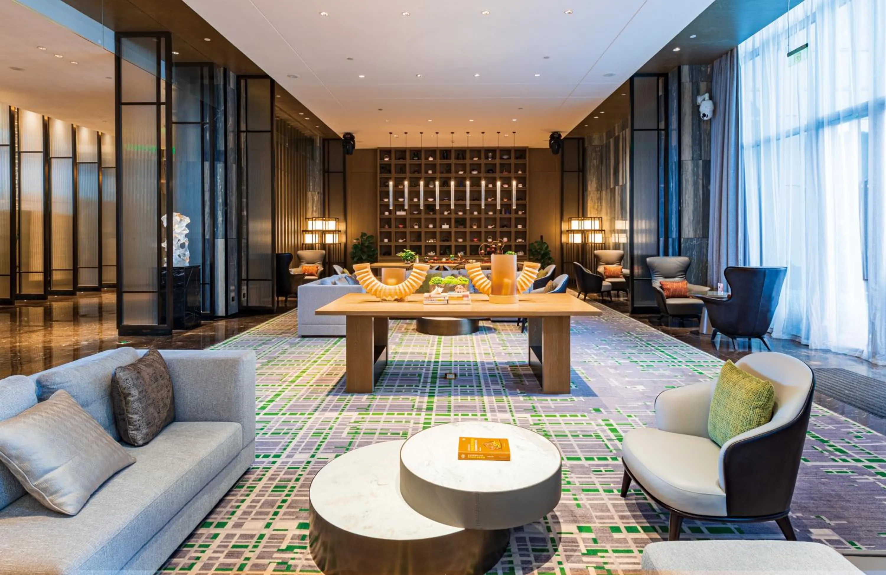 Seating area in Wanda Realm Heshan