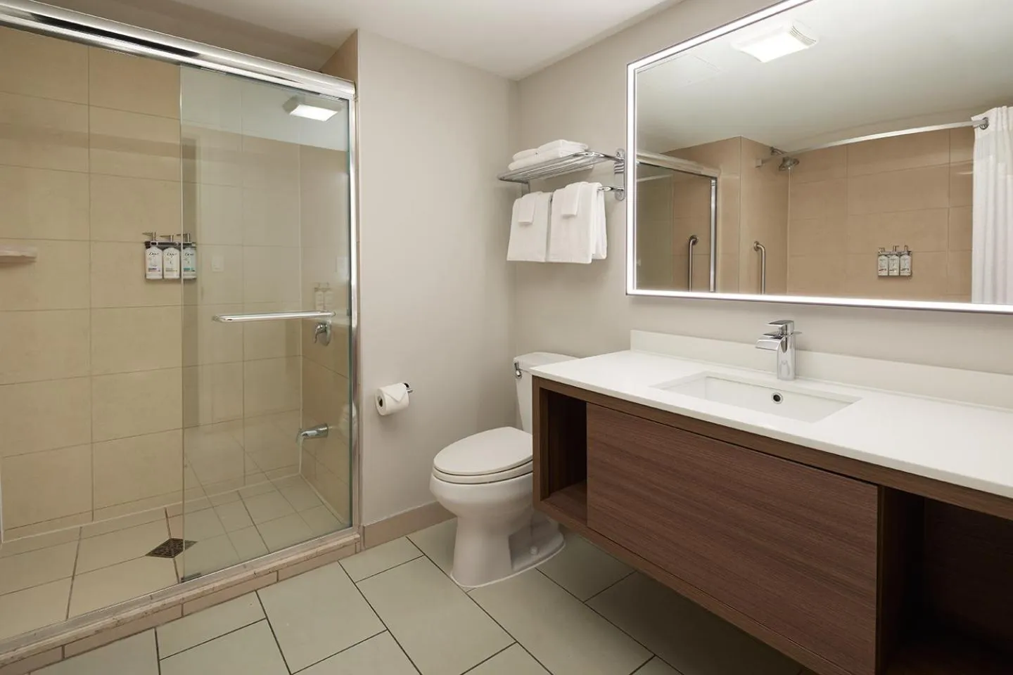 Shower in Holiday Inn & Suites Montreal Airport by IHG