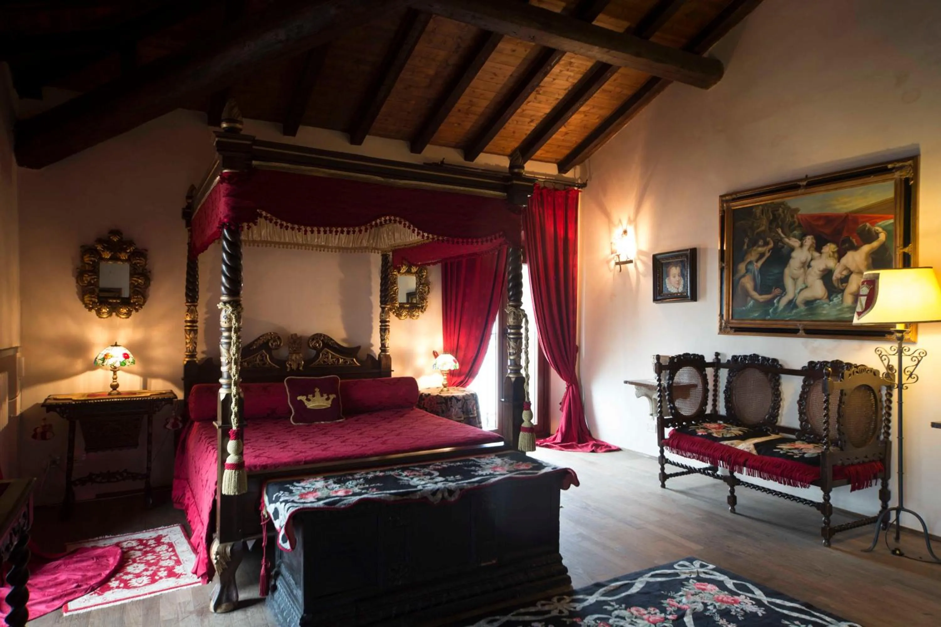 Bed in Hotel Castello Di Vigoleno