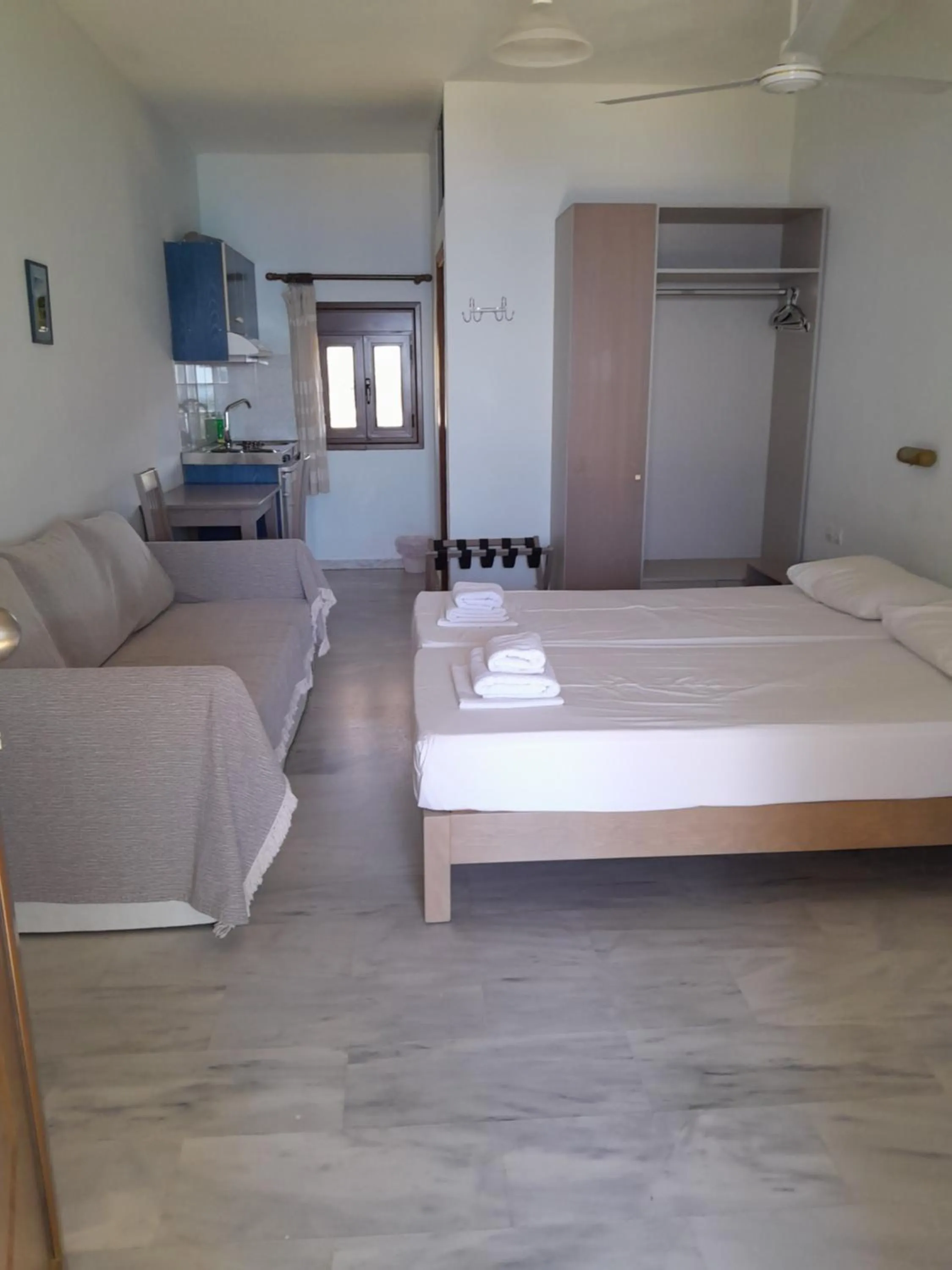 Bed in Kavos Melissa Studios