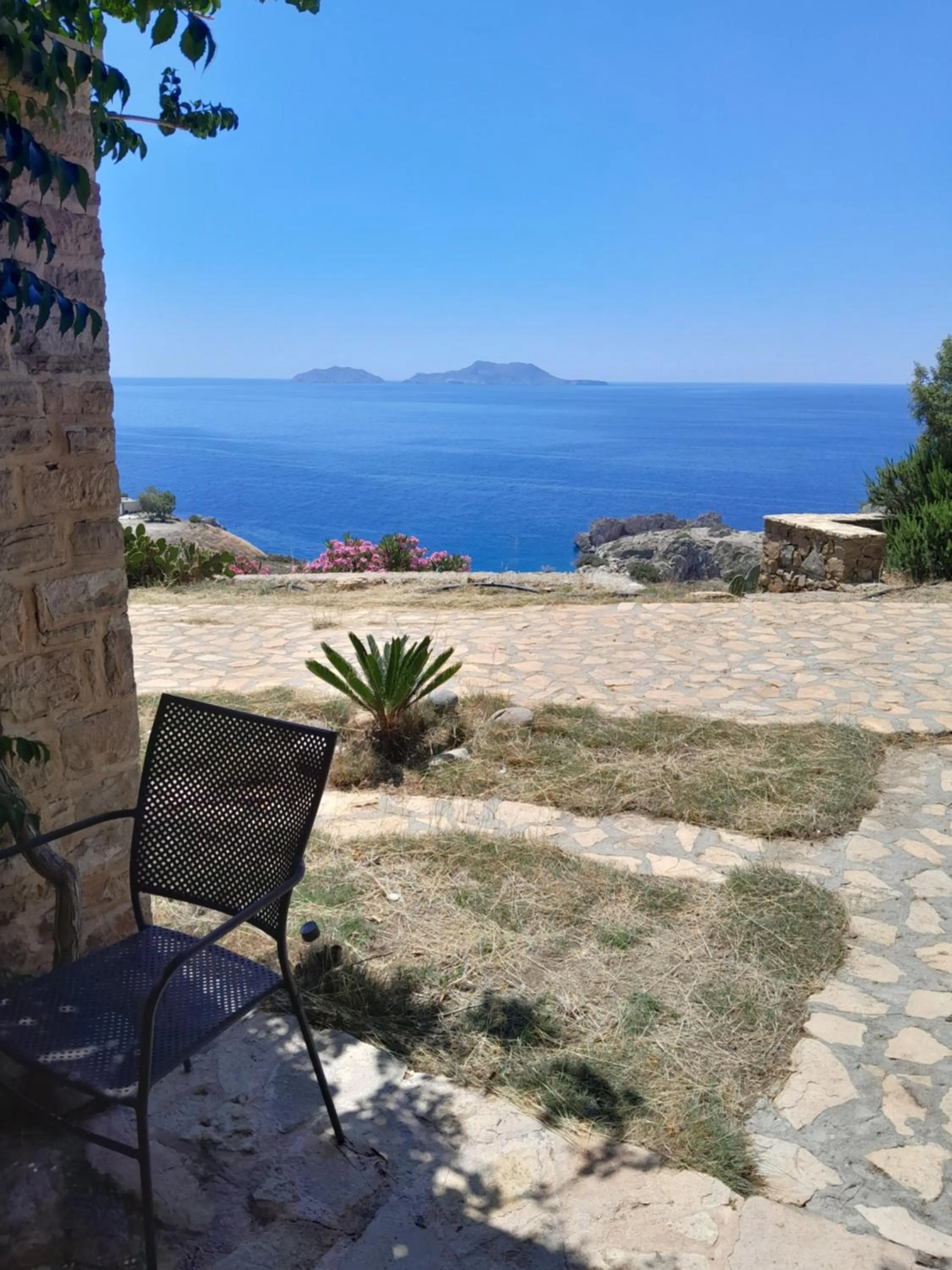 Patio in Kavos Melissa Studios