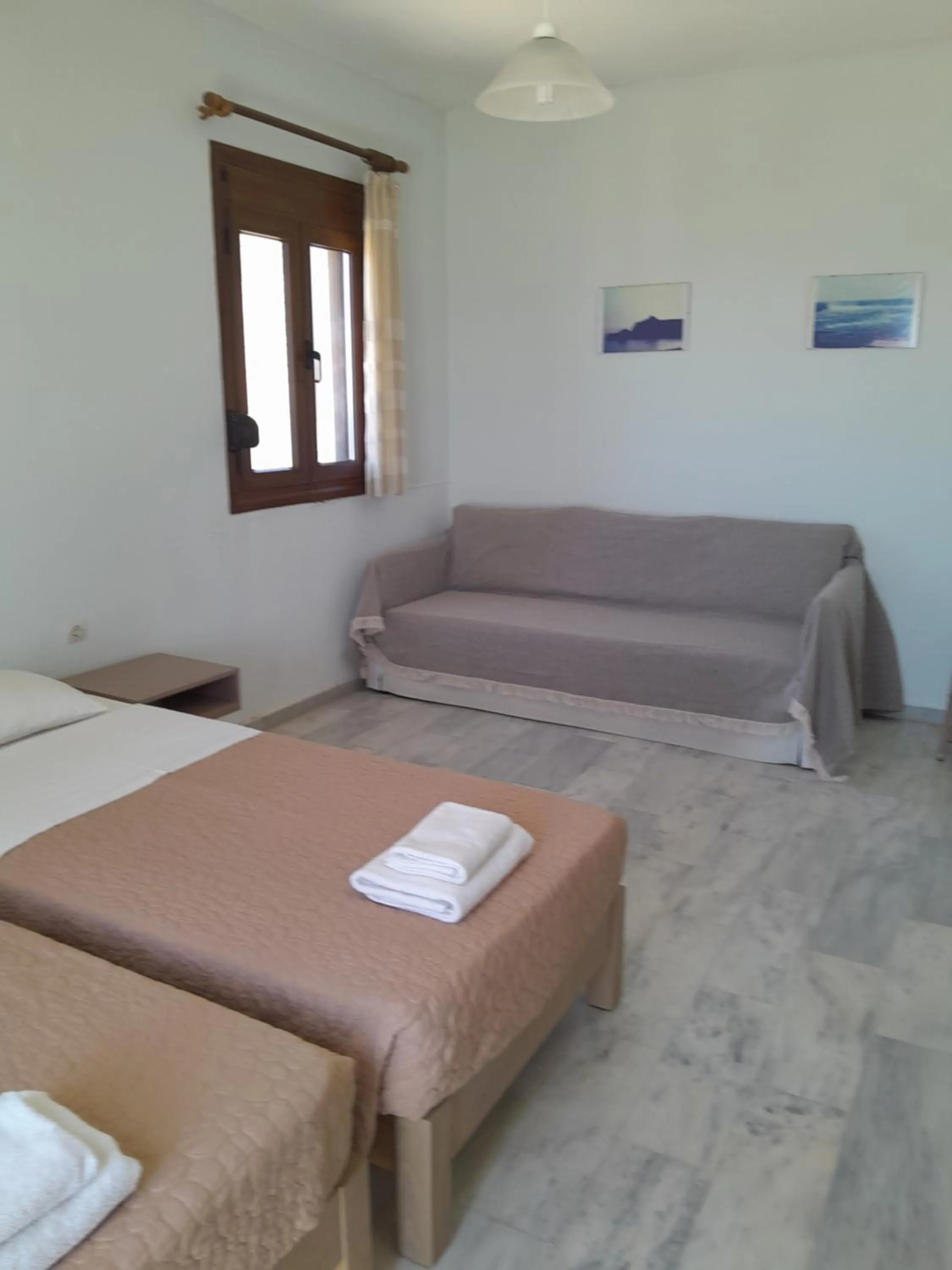 Bed in Kavos Melissa Studios