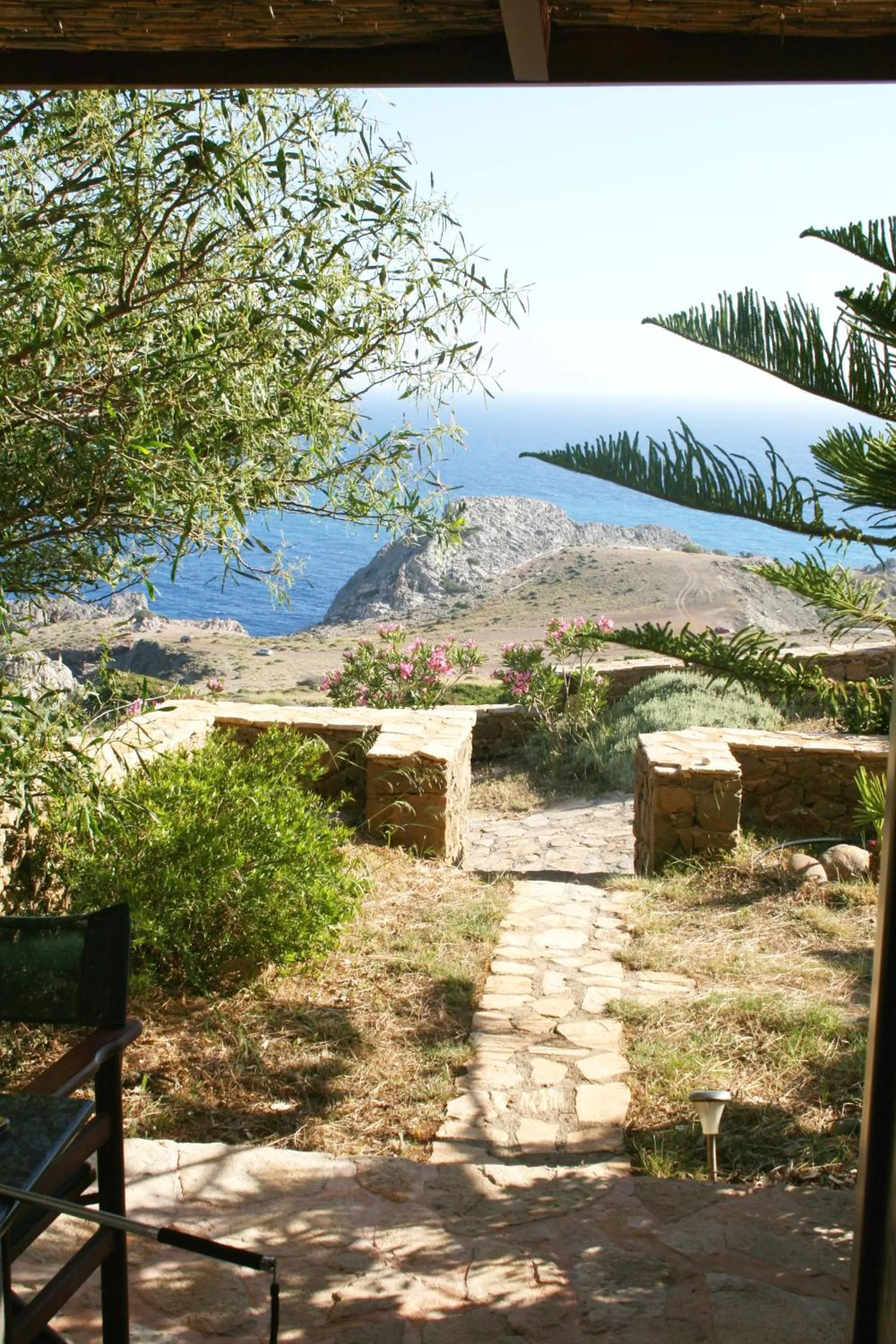 Patio in Kavos Melissa Studios