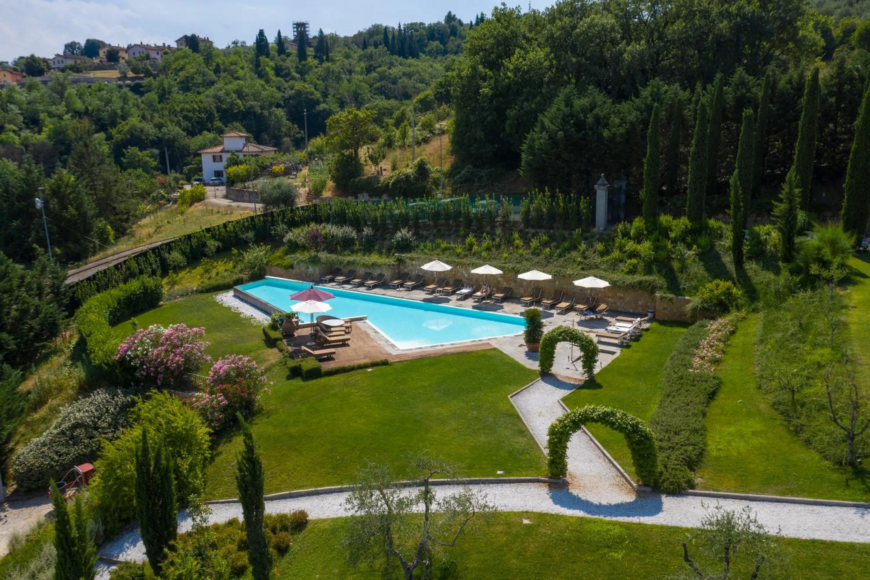Bird's eye view in Relais Villa Belvedere