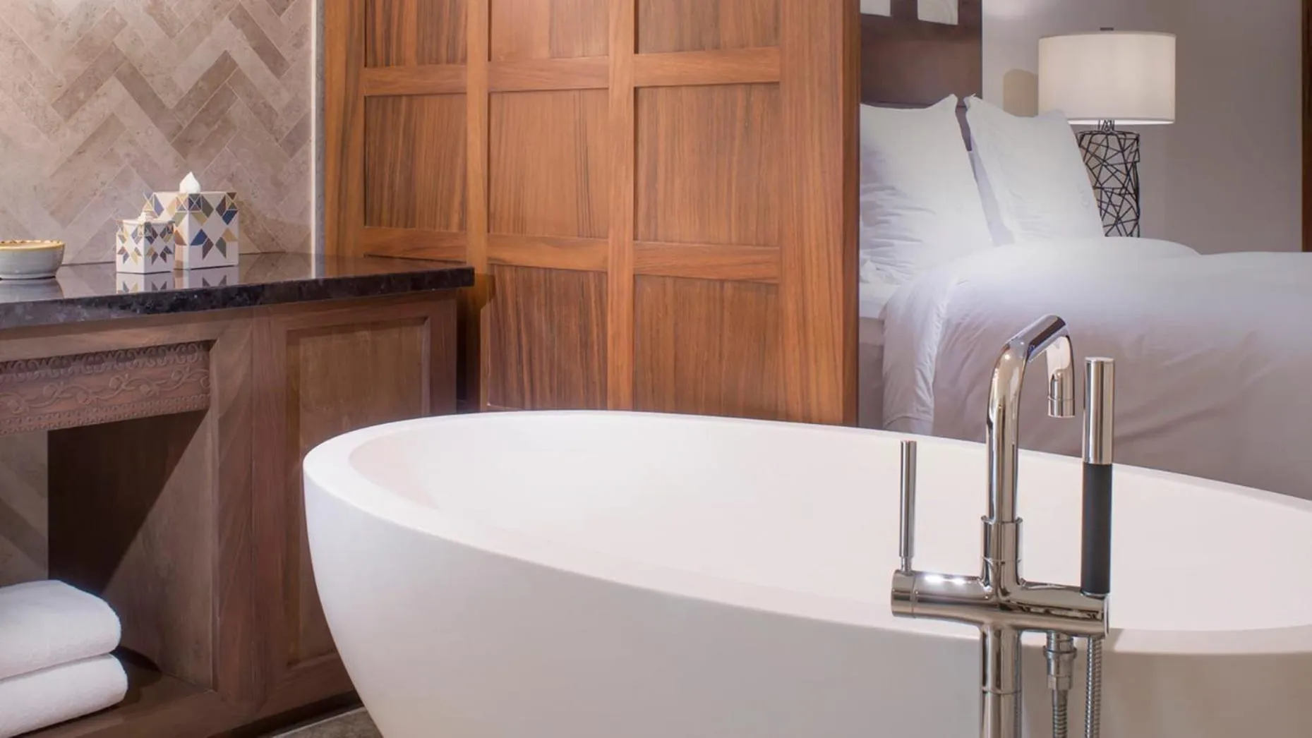 Bathroom, Bed in Four Seasons Resort Punta Mita