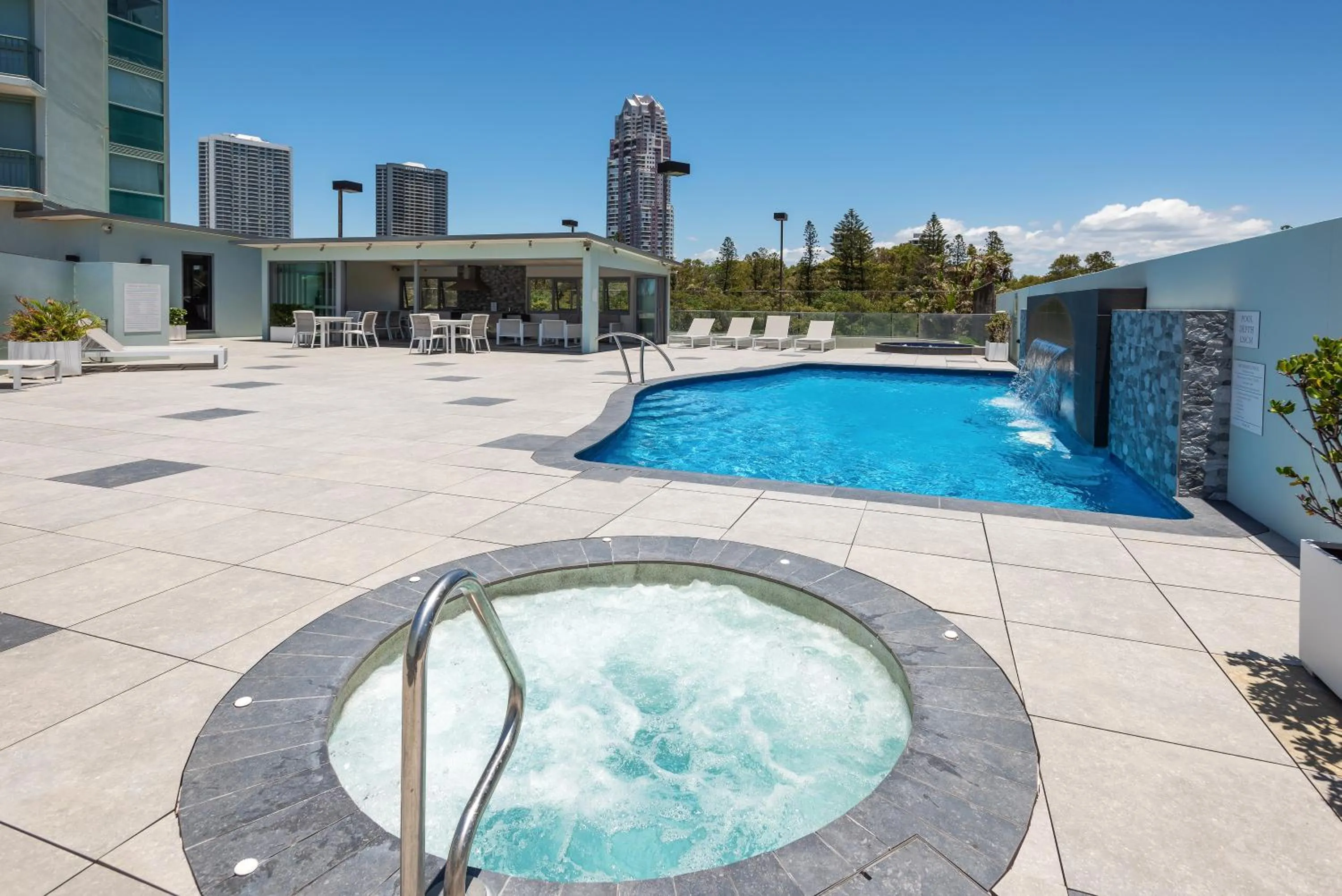 Swimming pool in The Waterford on Main Beach
