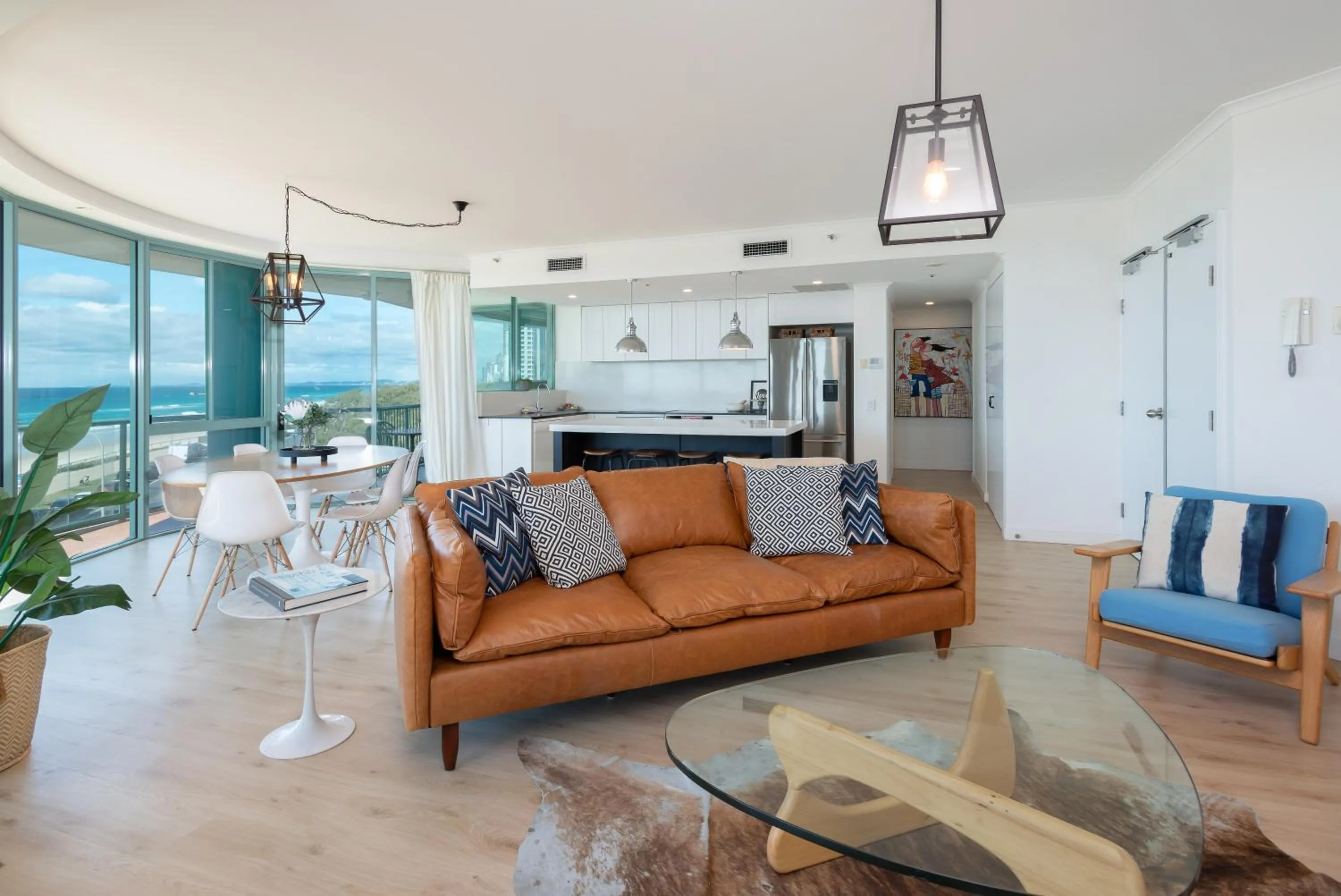 Living room in The Waterford on Main Beach