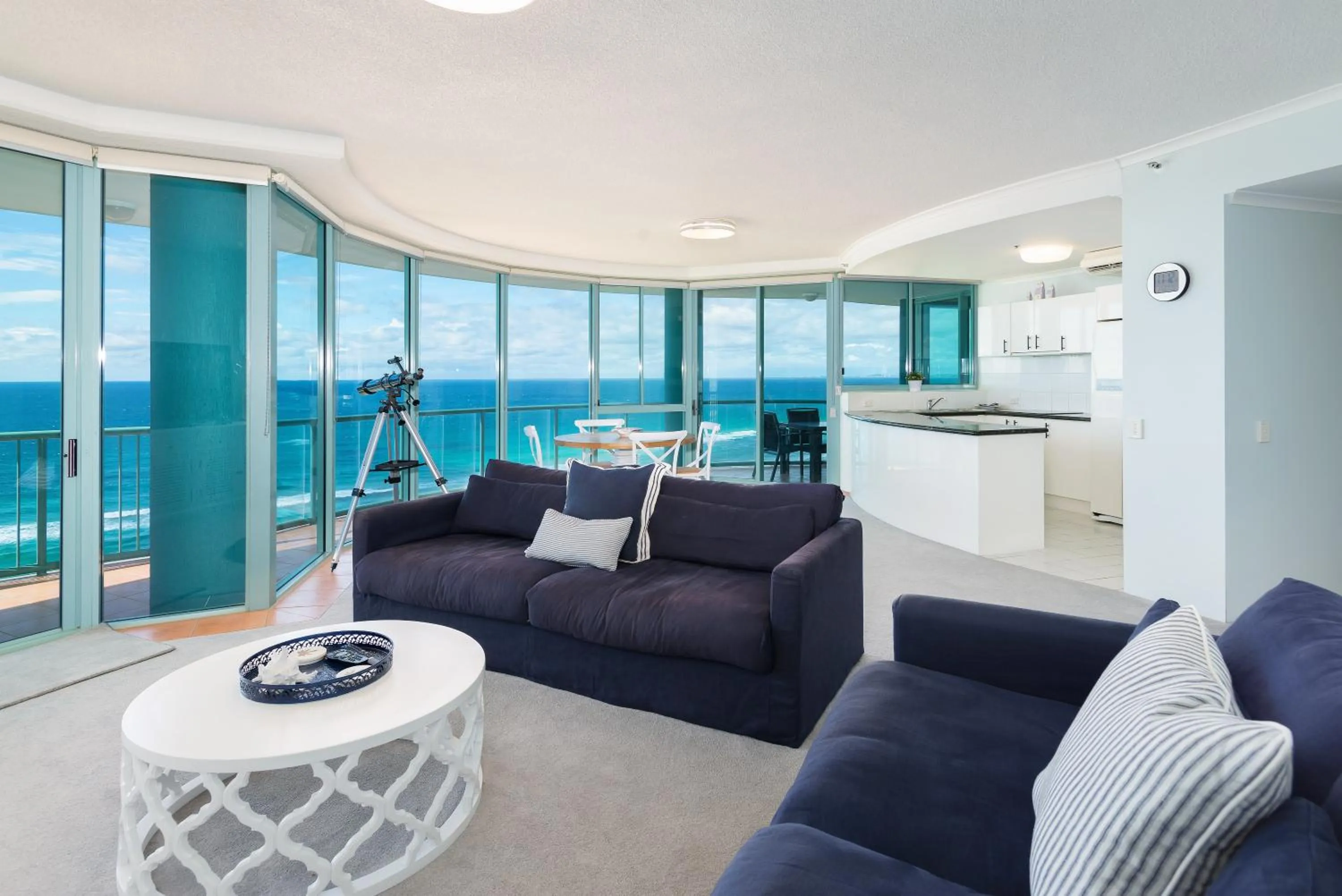 Living room in The Waterford on Main Beach