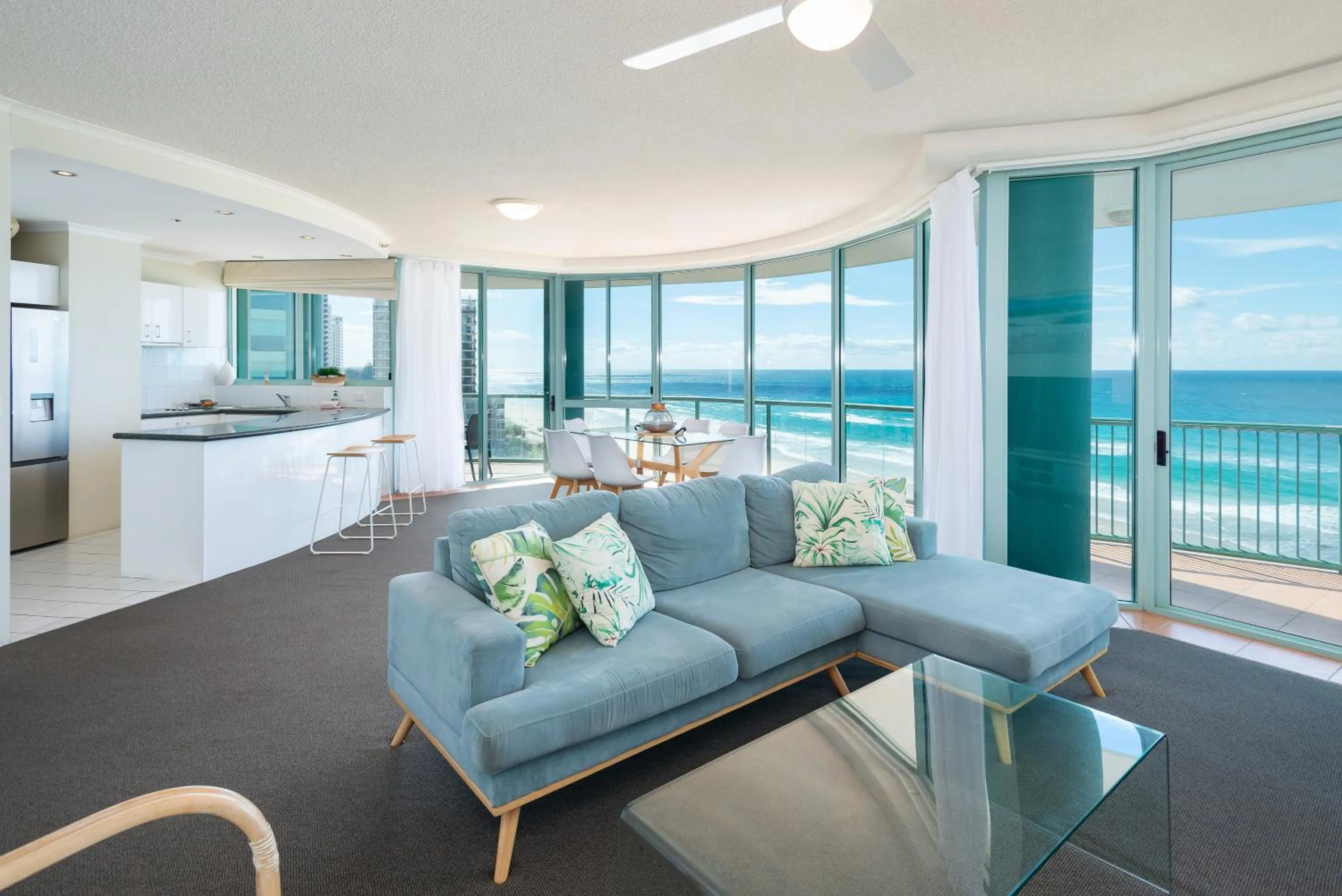 Living room in The Waterford on Main Beach