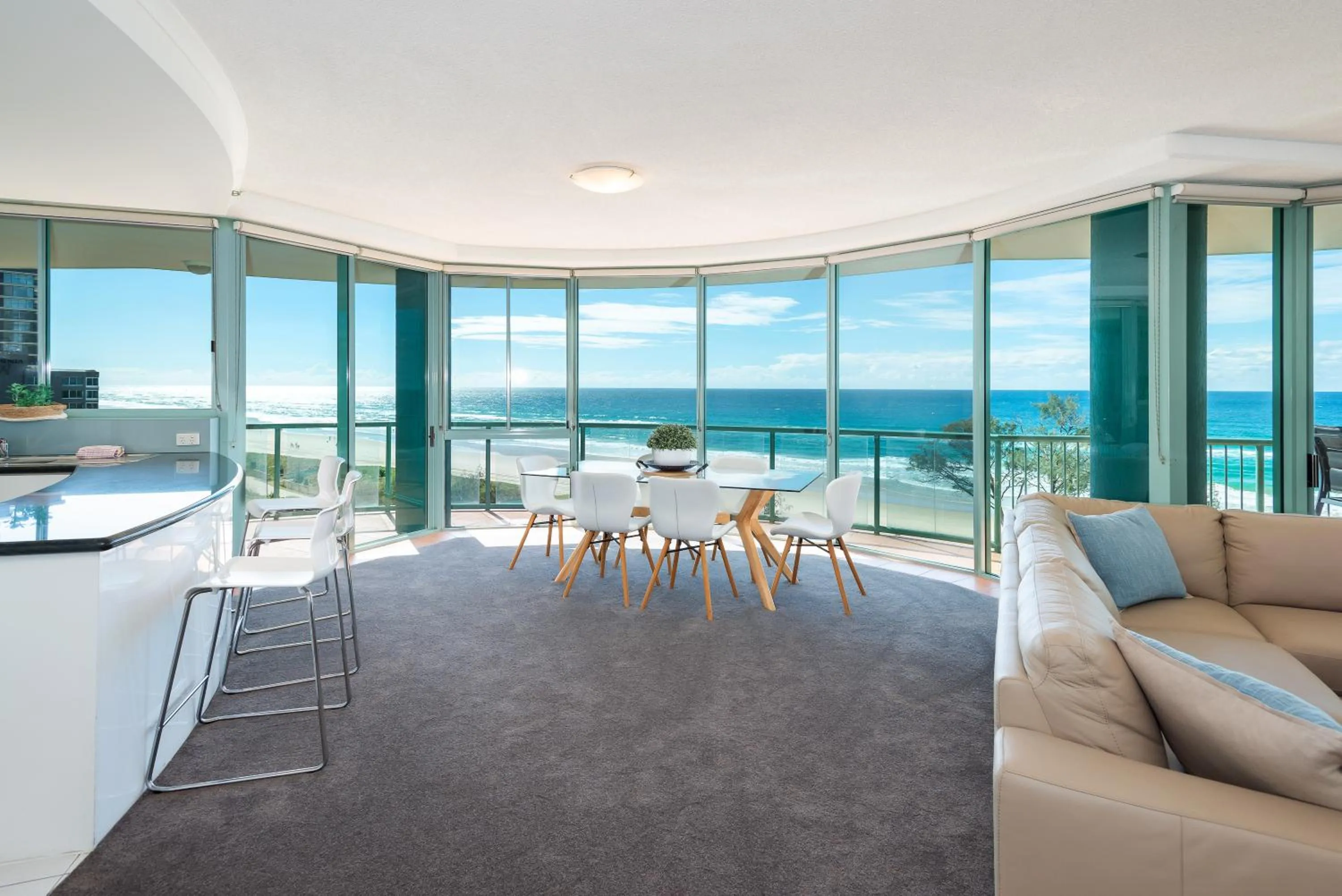 Living room in The Waterford on Main Beach