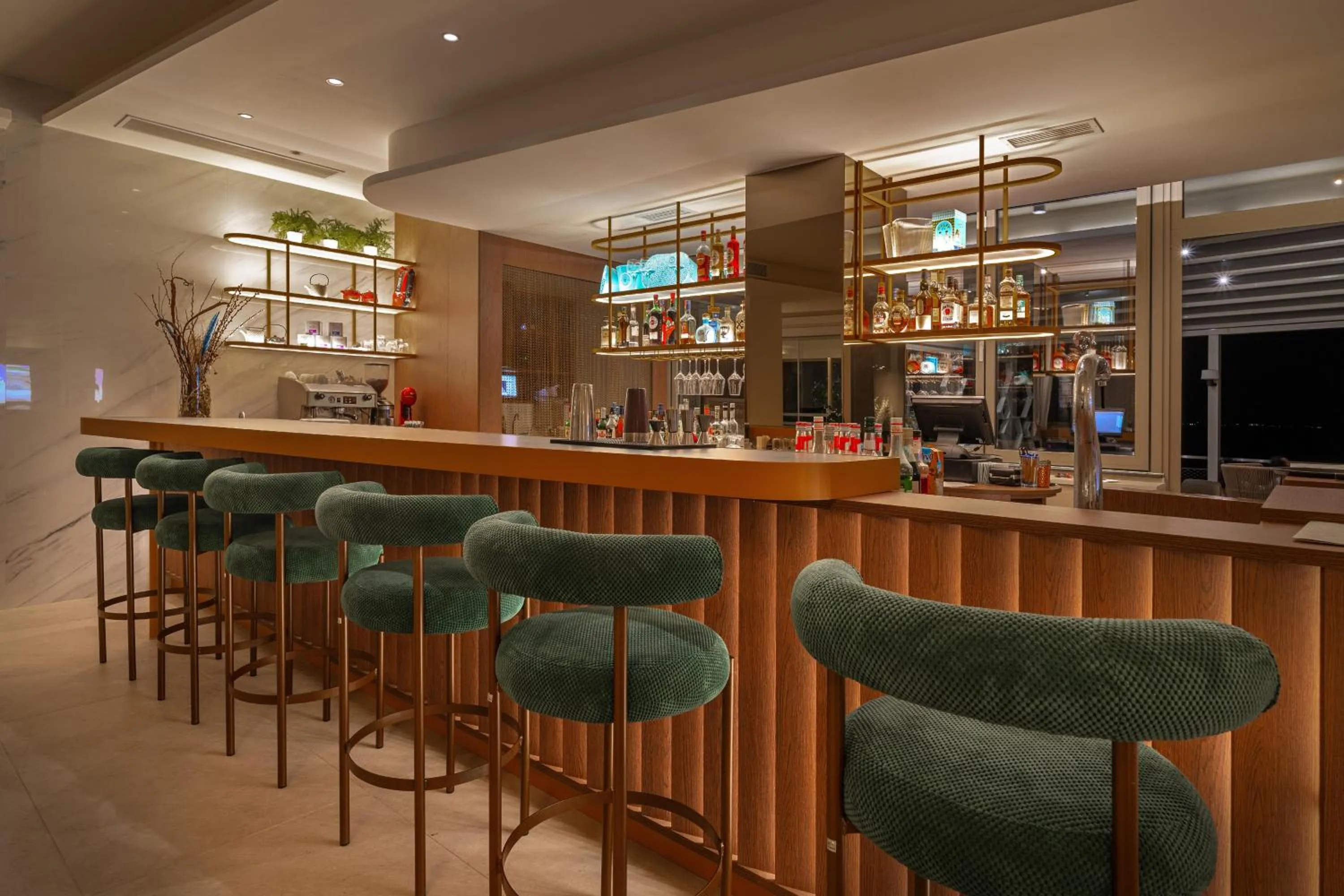 Lounge or bar in Ammon Zeus Luxury Beach Hotel