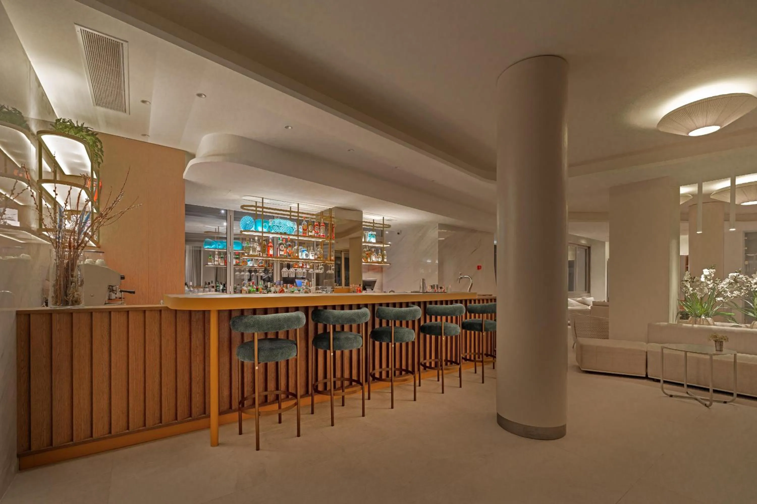 Lounge or bar in Ammon Zeus Luxury Beach Hotel