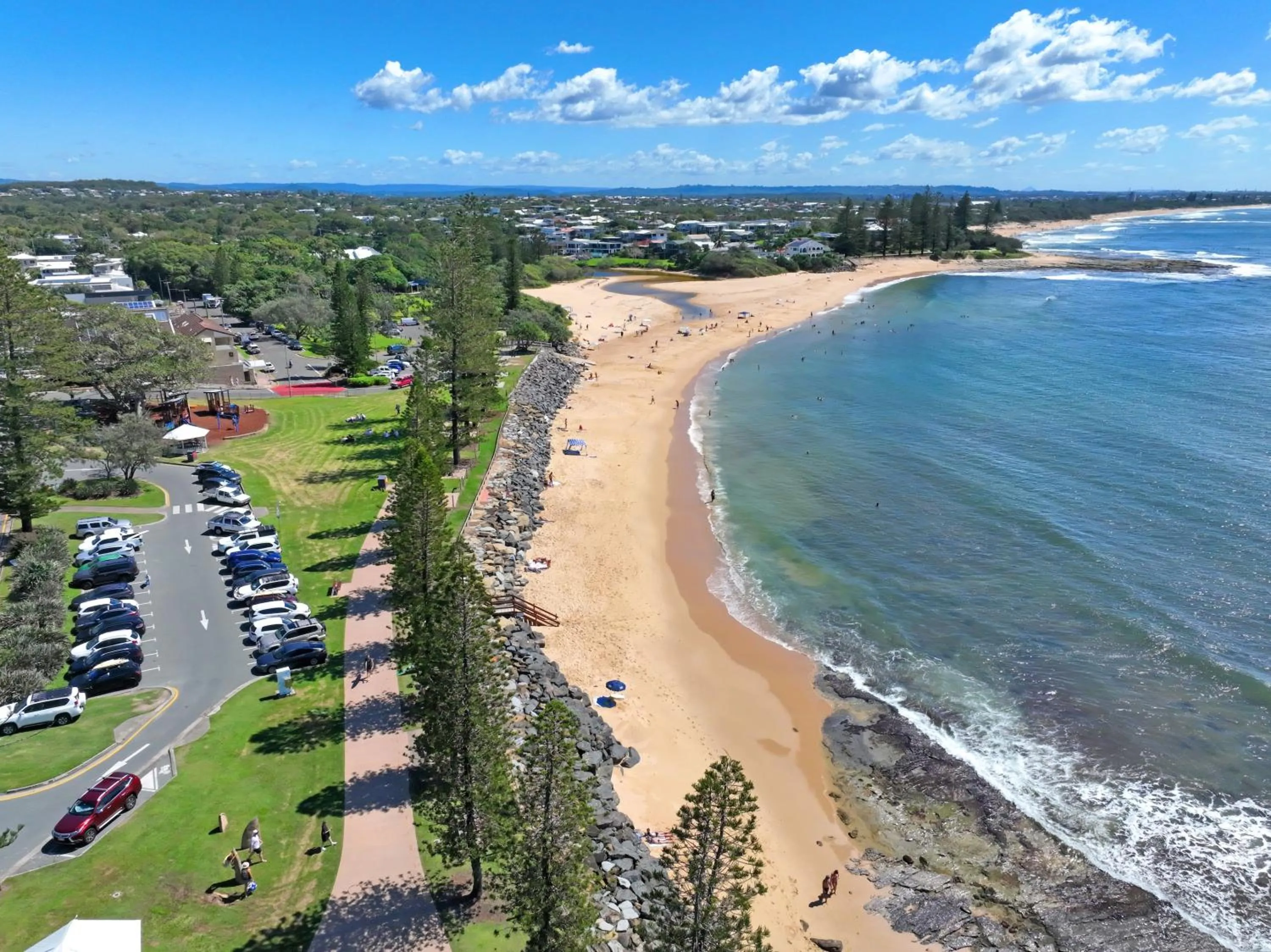 Beach in The Norfolks on Moffat Beach