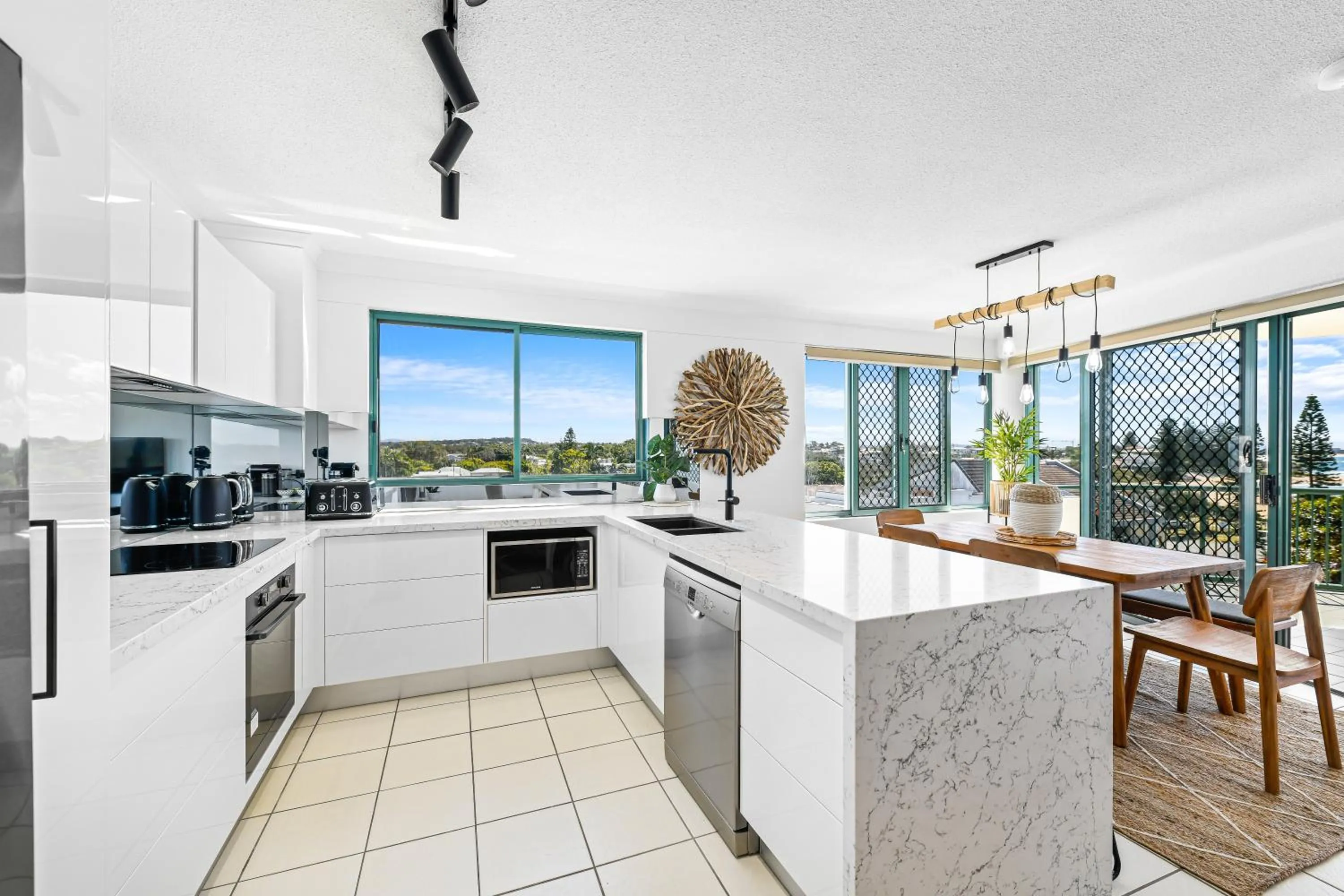 kitchen in The Norfolks on Moffat Beach