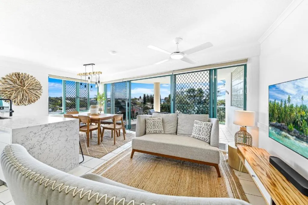 Living room in The Norfolks on Moffat Beach