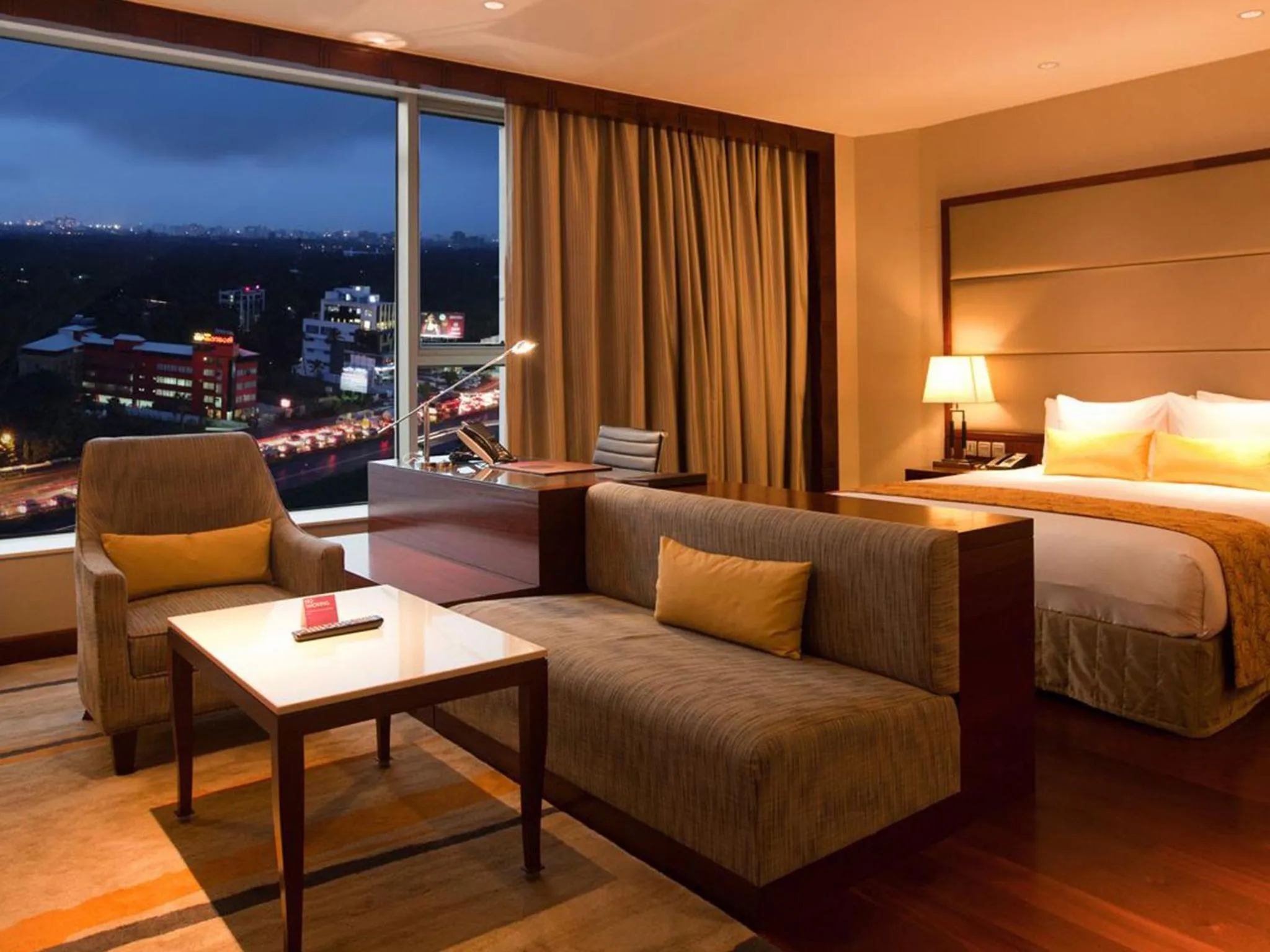 Night, Bed in Crowne Plaza Kochi by IHG