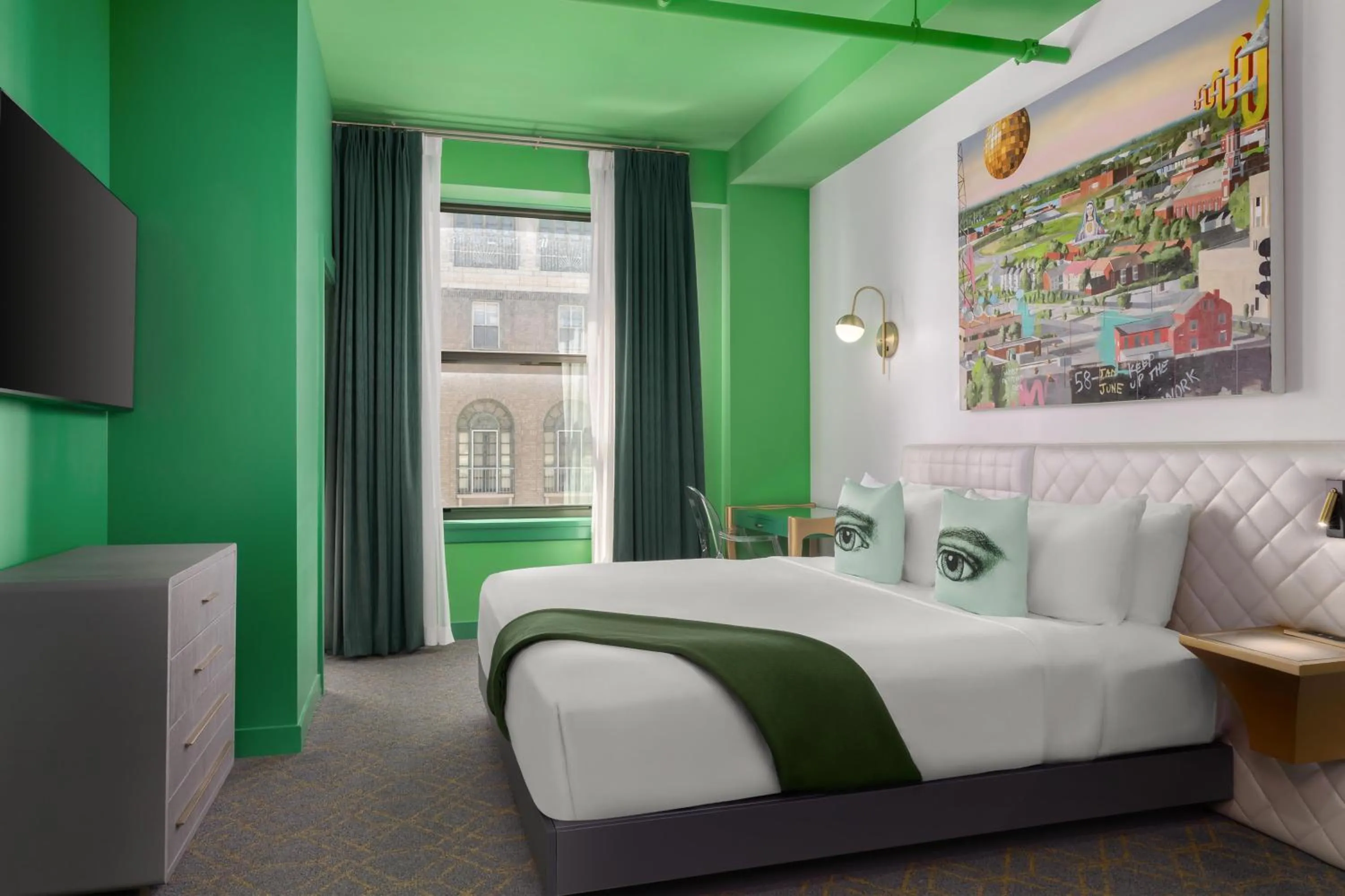 Bed in Angad Arts Hotel St Louis, Tapestry Collection by Hilton