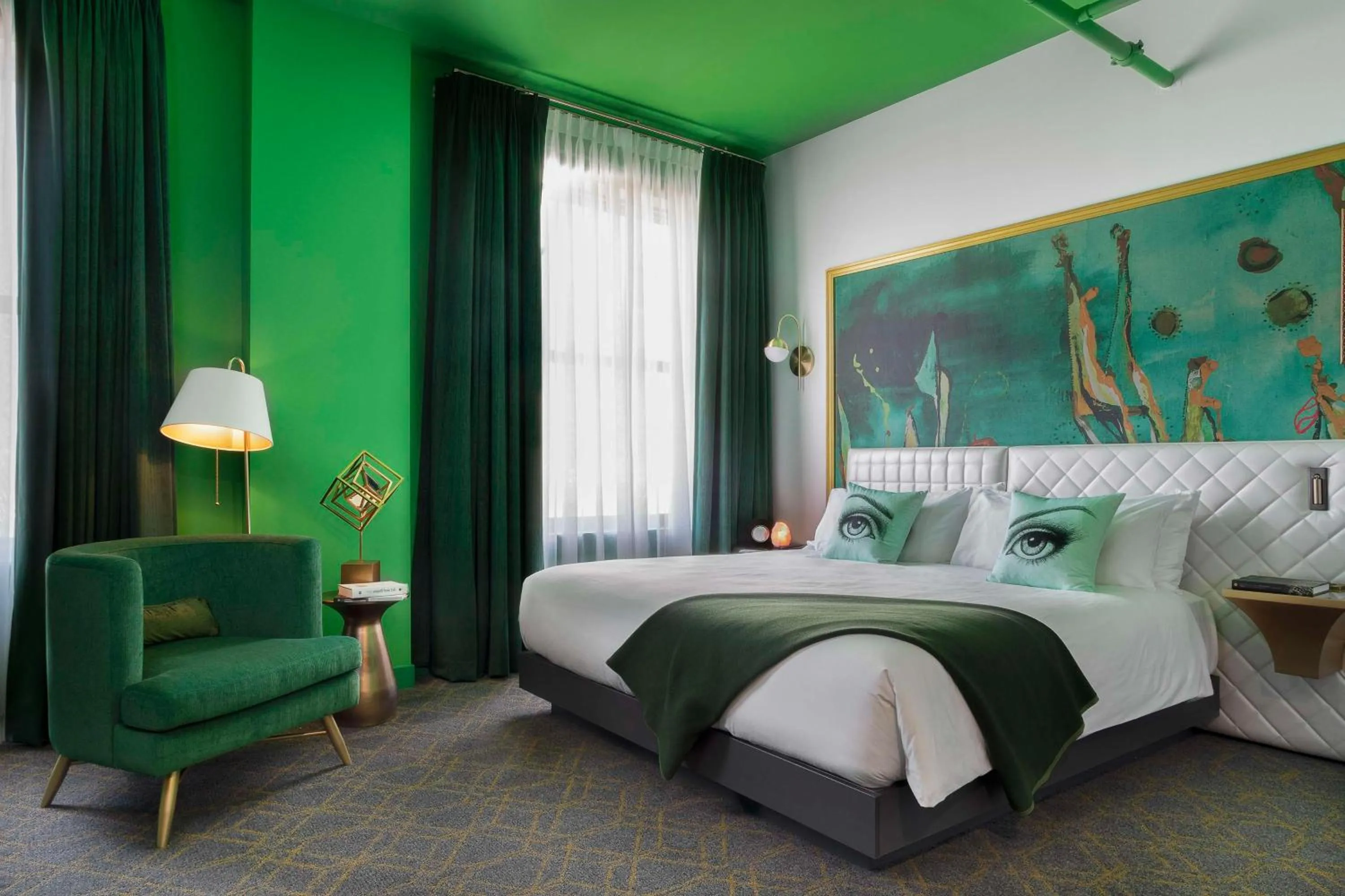 Bed in Angad Arts Hotel St Louis, Tapestry Collection by Hilton