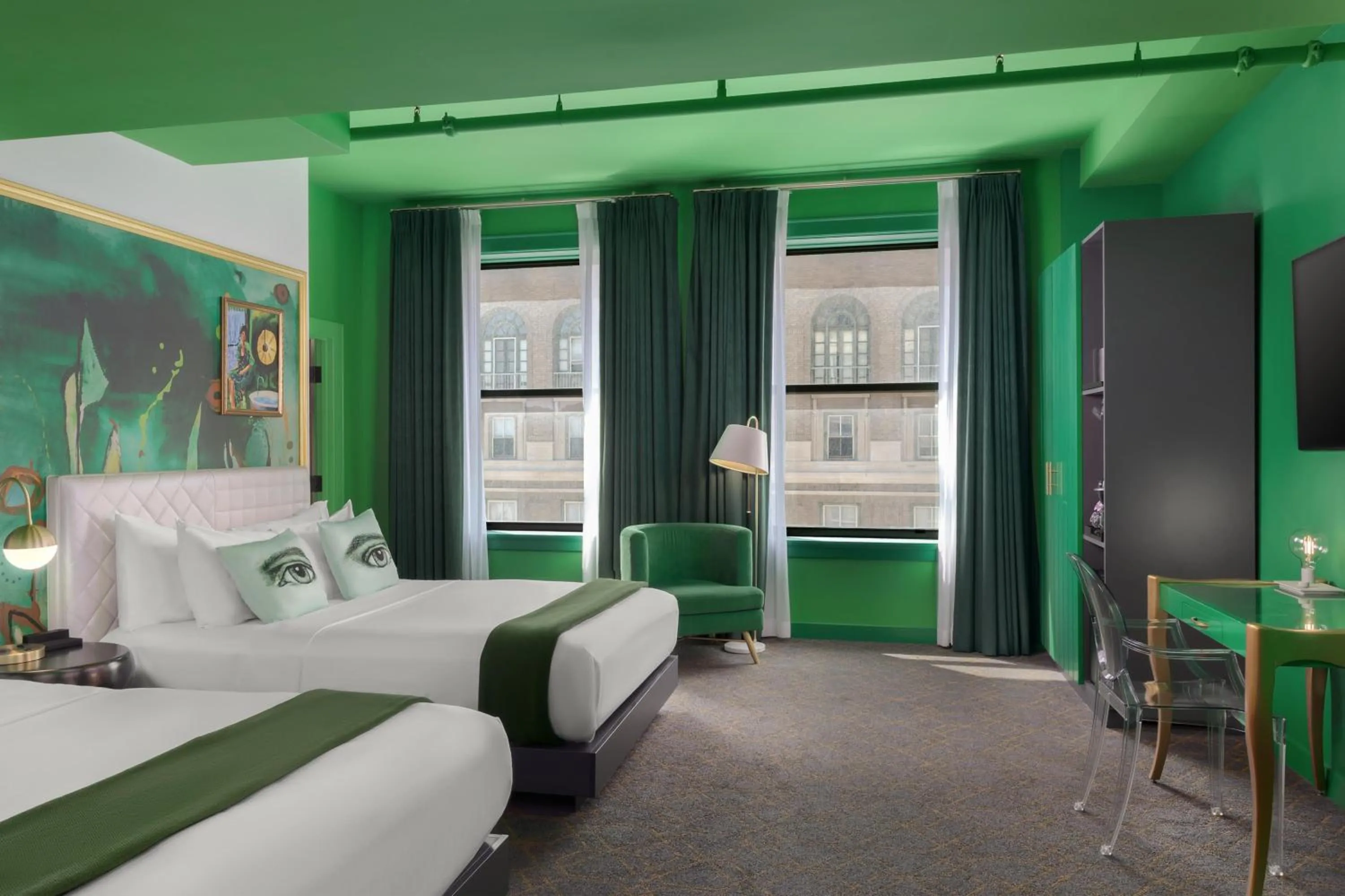 Bed in Angad Arts Hotel St Louis, Tapestry Collection by Hilton