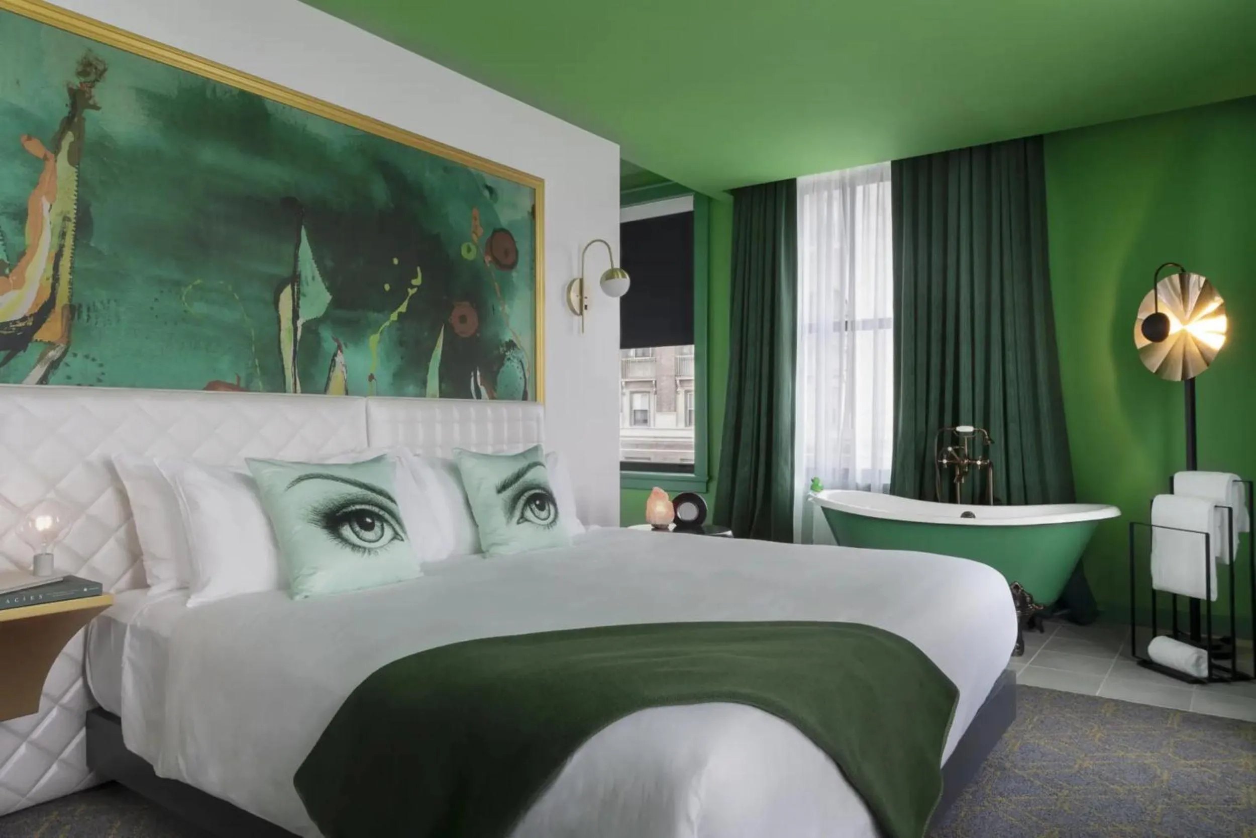 Bedroom, Bed in Angad Arts Hotel St Louis, Tapestry Collection by Hilton