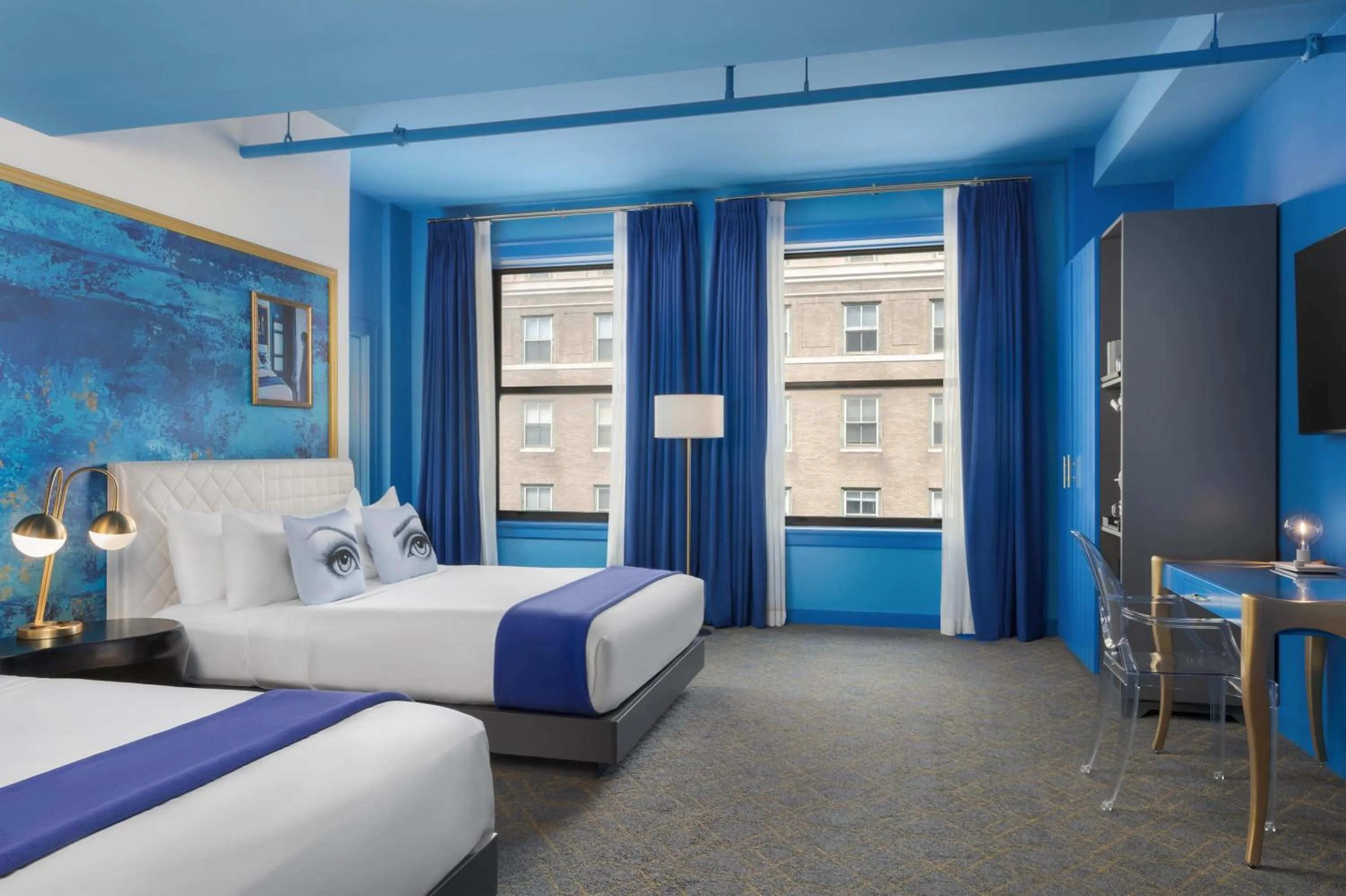 Bed in Angad Arts Hotel St Louis, Tapestry Collection by Hilton