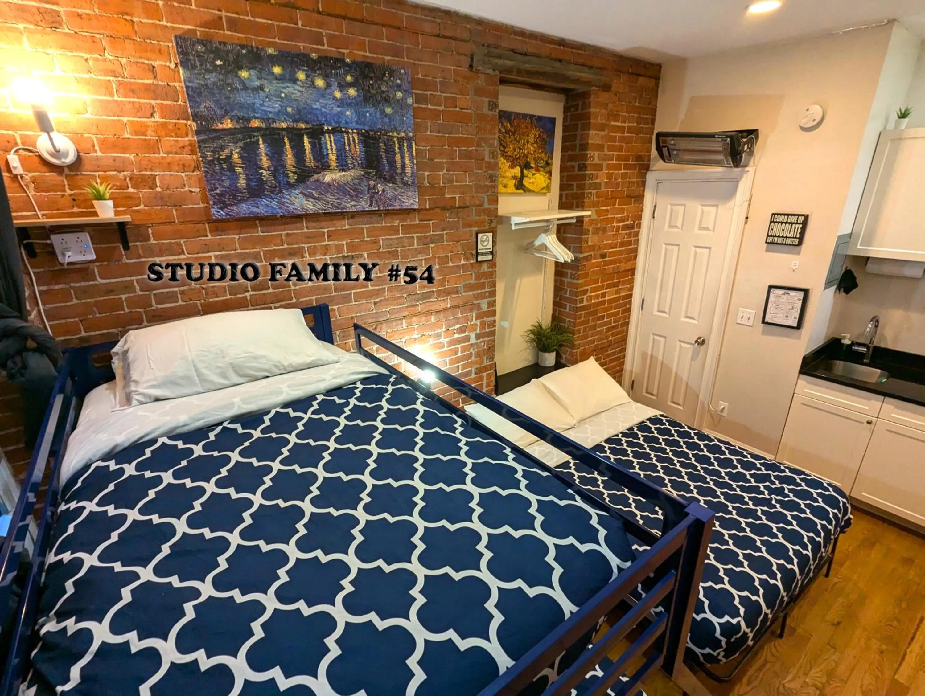 Bed in NYC Empire Apartments