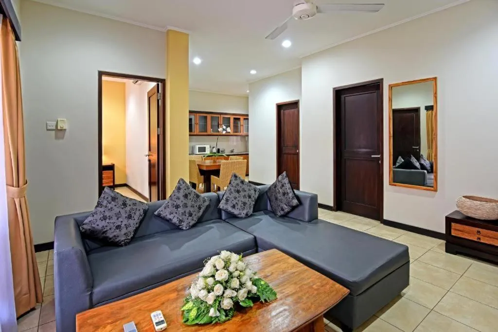 Living room in Kuta Town House Apartments