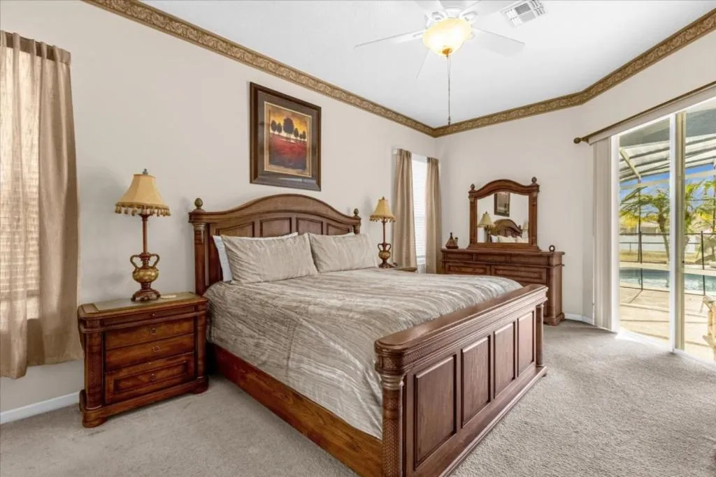 Bedroom, Bed in Private Pool Homes