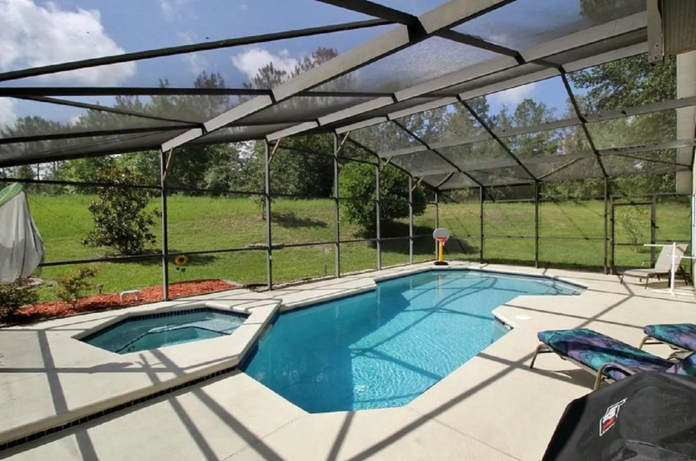 Patio in Private Pool Homes
