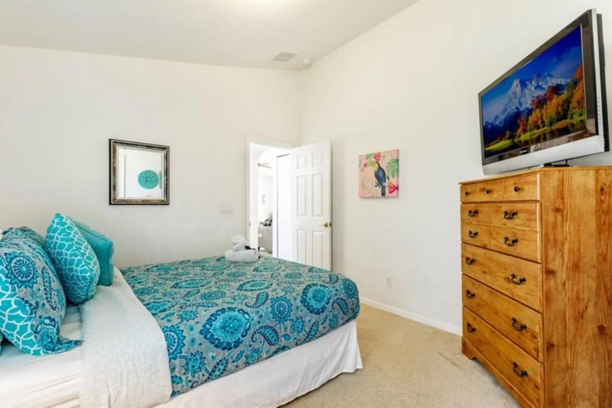 Bedroom, Bed in Private Pool Homes