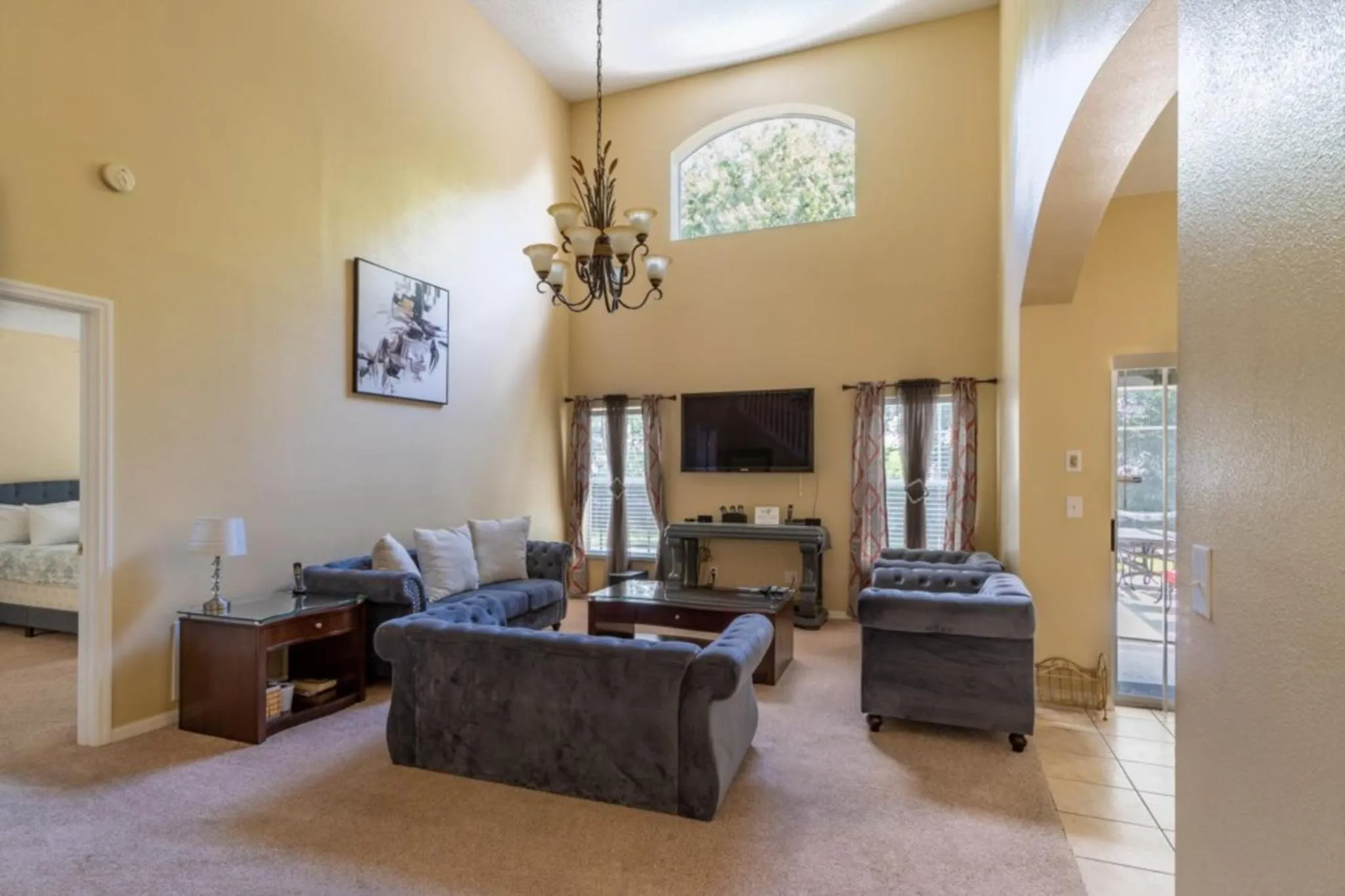 Living room in Private Pool Homes