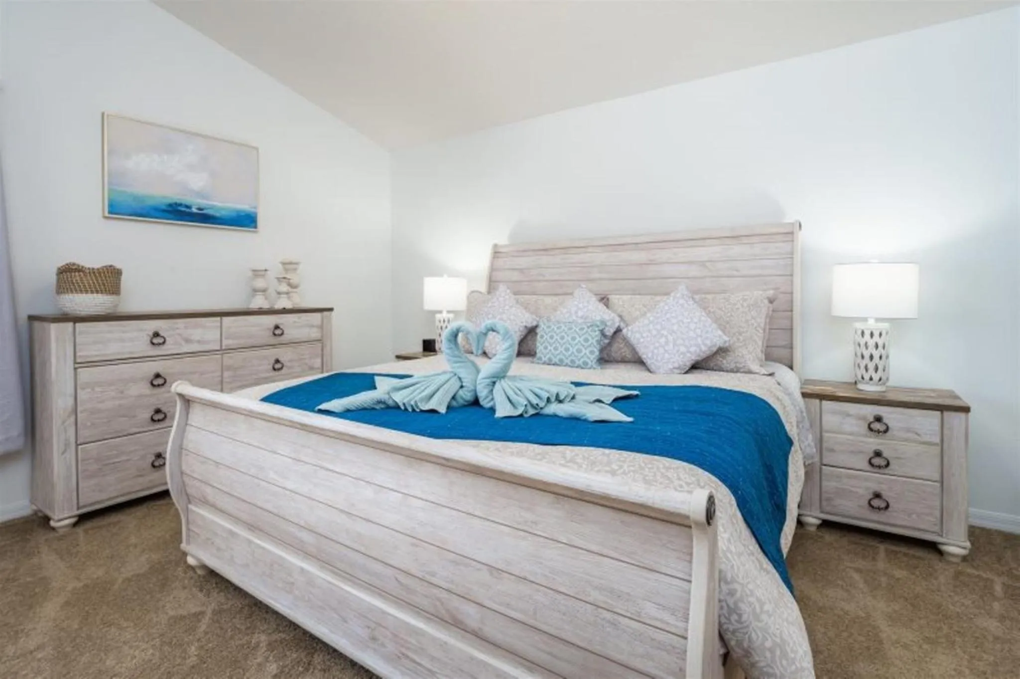 Bedroom, Bed in Private Pool Homes