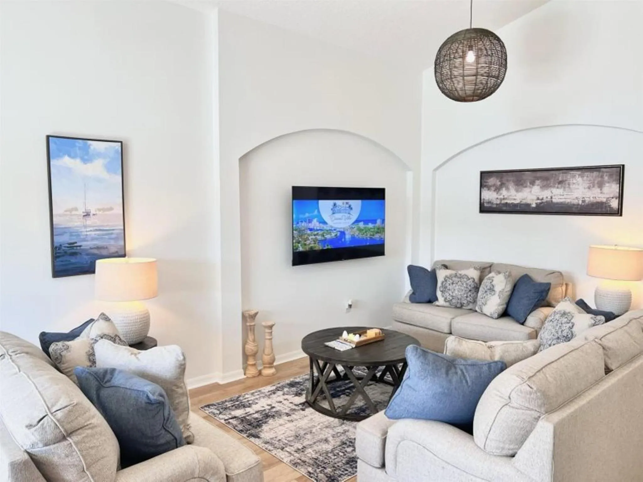 Living room in Private Pool Homes