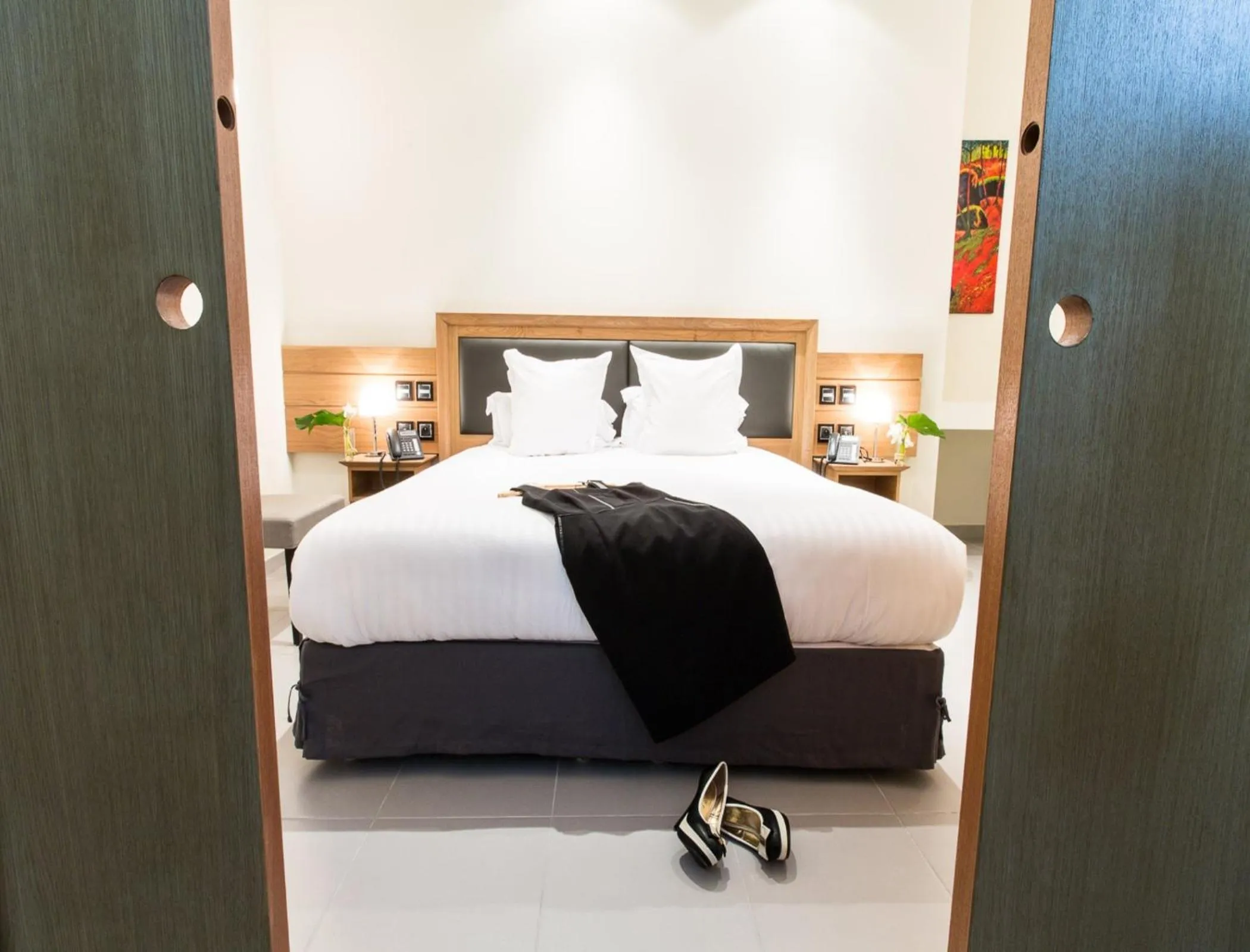 Bed in Hôtel Spa Marotte