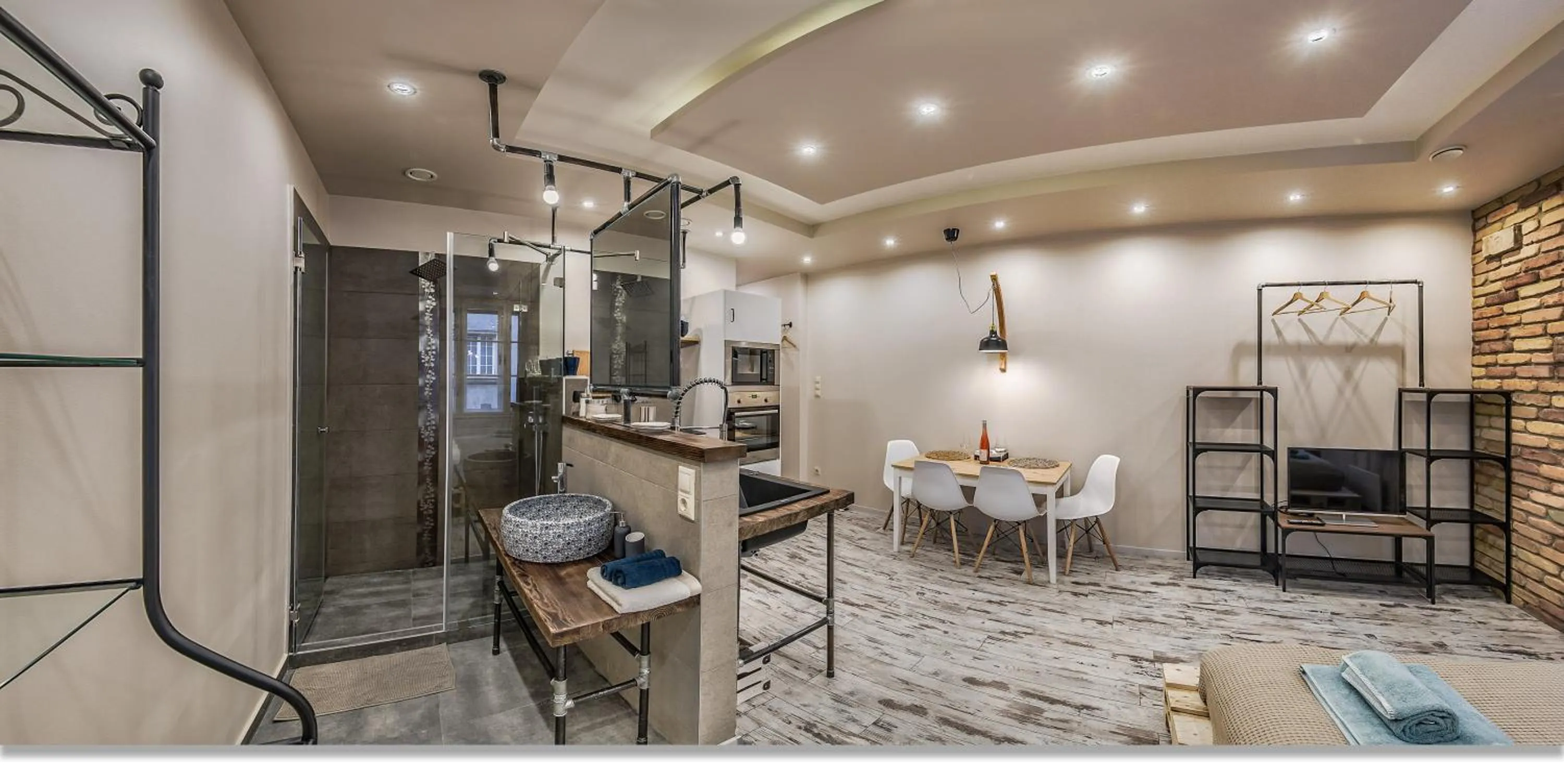 Shower in Downtown Boutique Suite