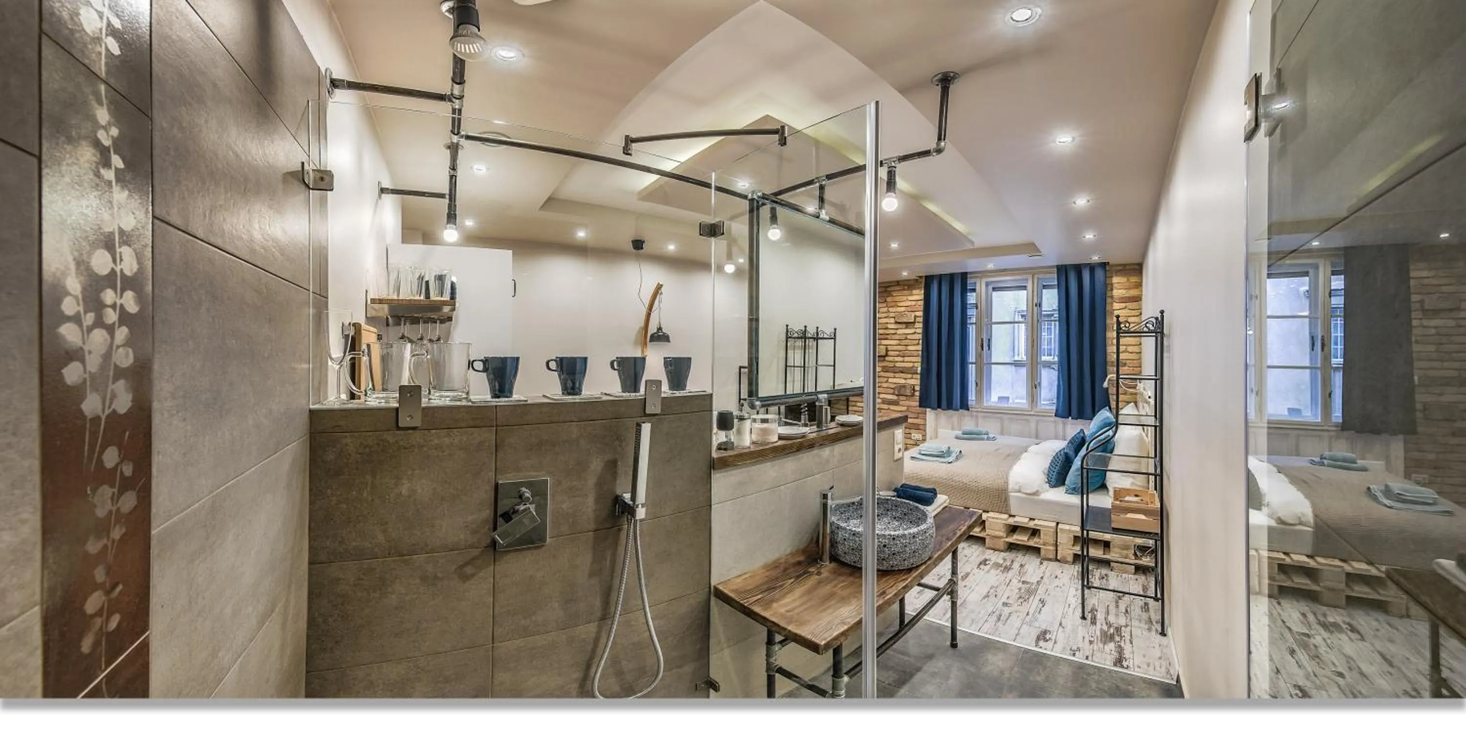 Shower in Downtown Boutique Suite