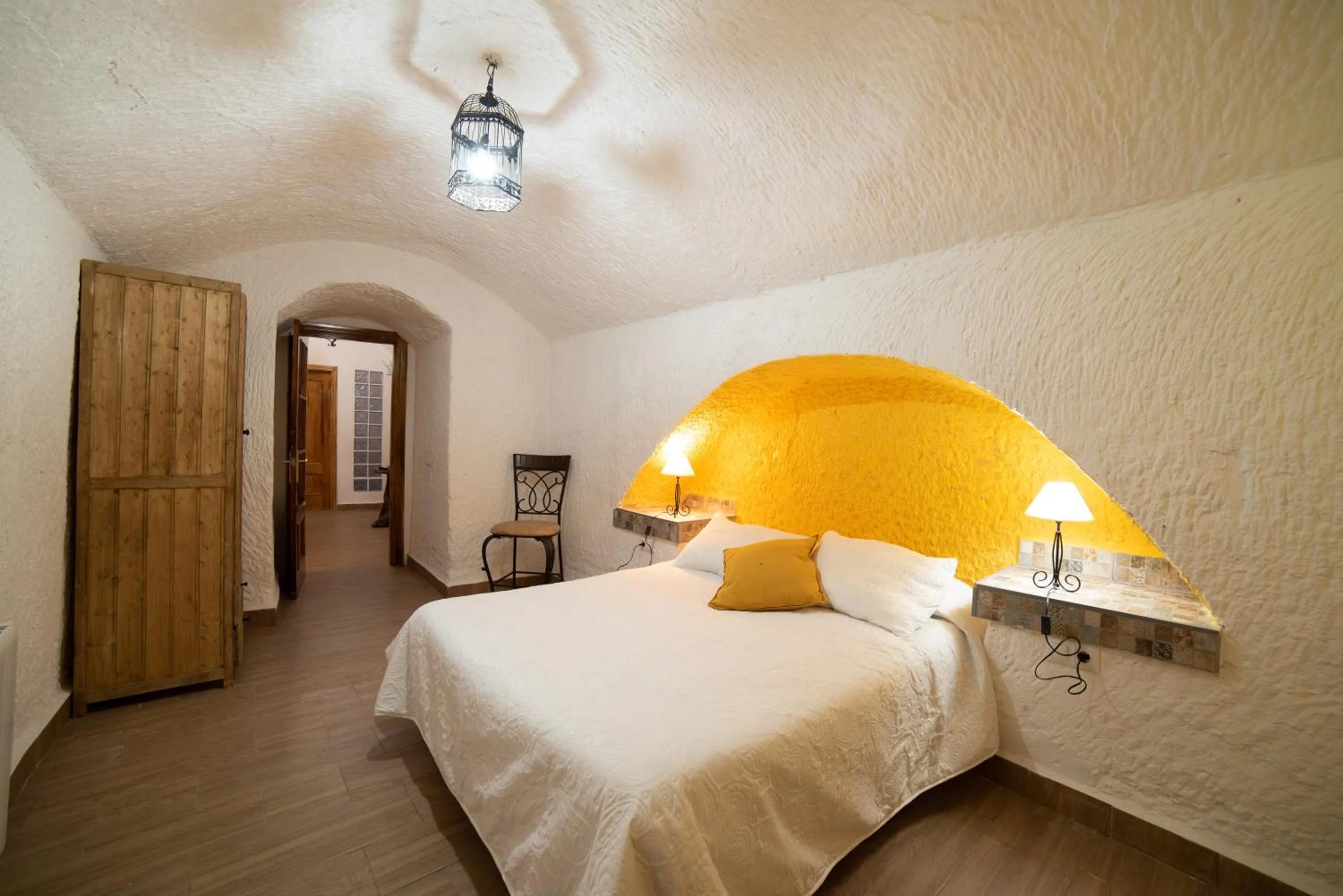 Bed in Cuevas Cortijo Gachas