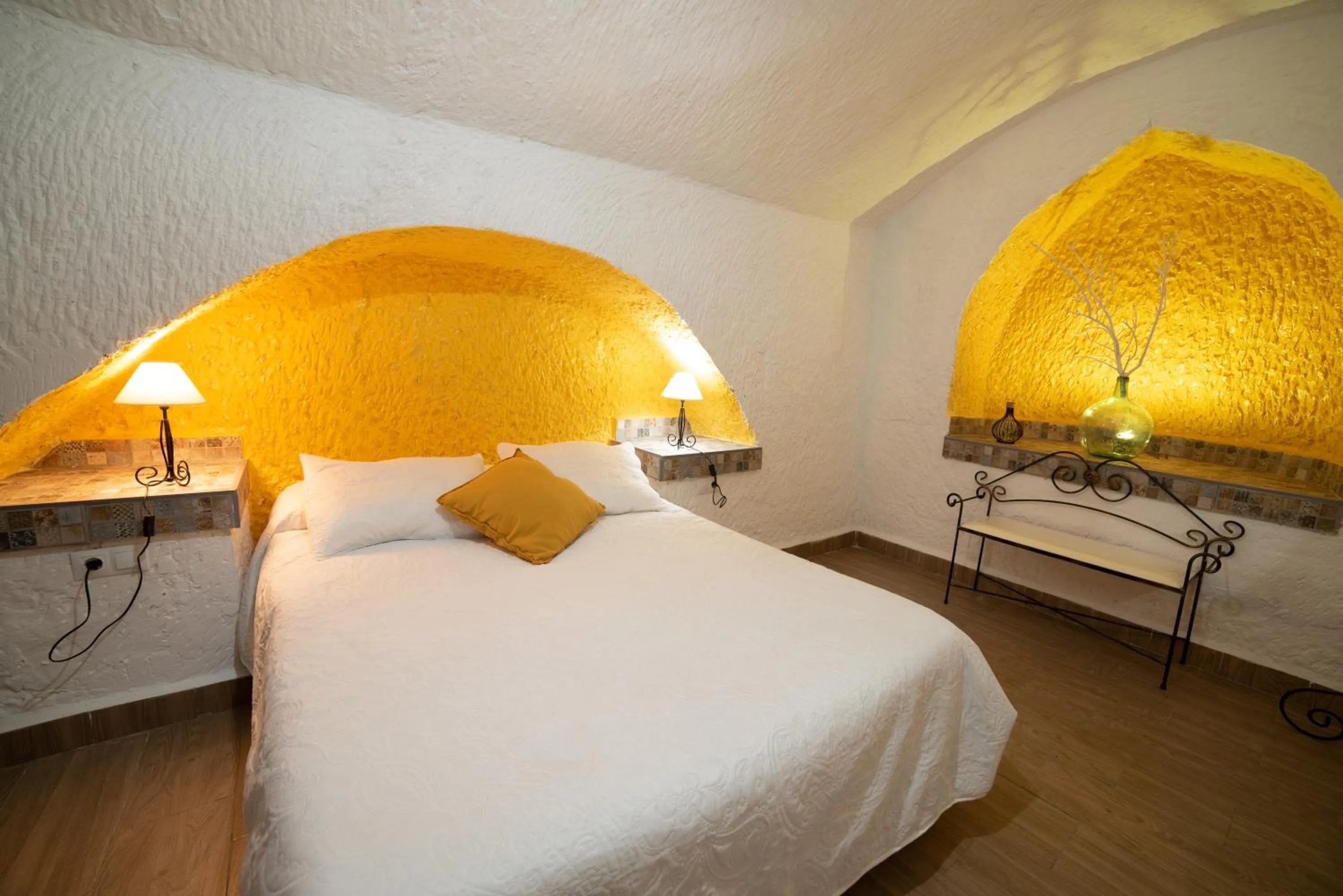 Bed in Cuevas Cortijo Gachas