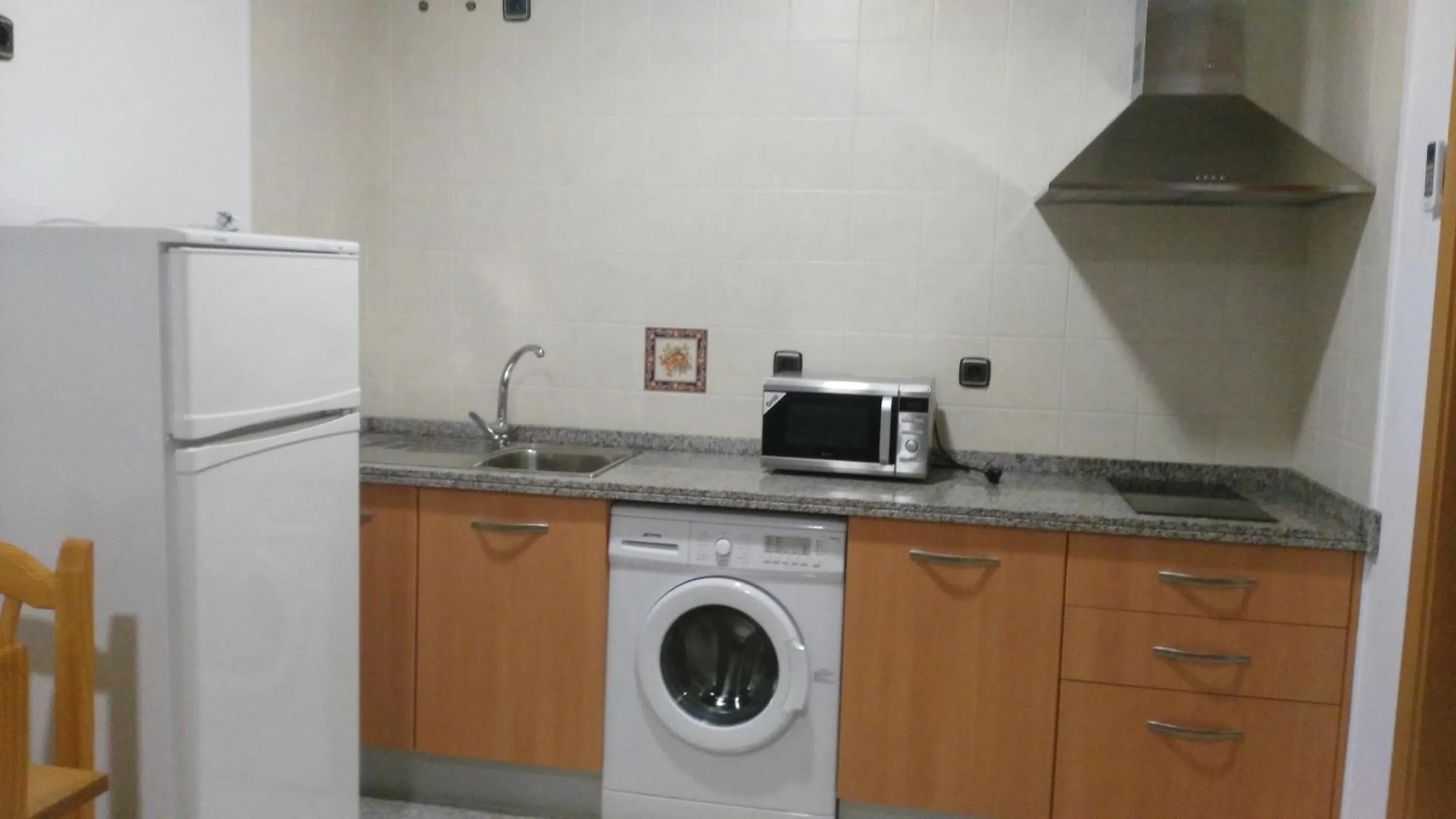 Kitchen or kitchenette in Hotel Albanta