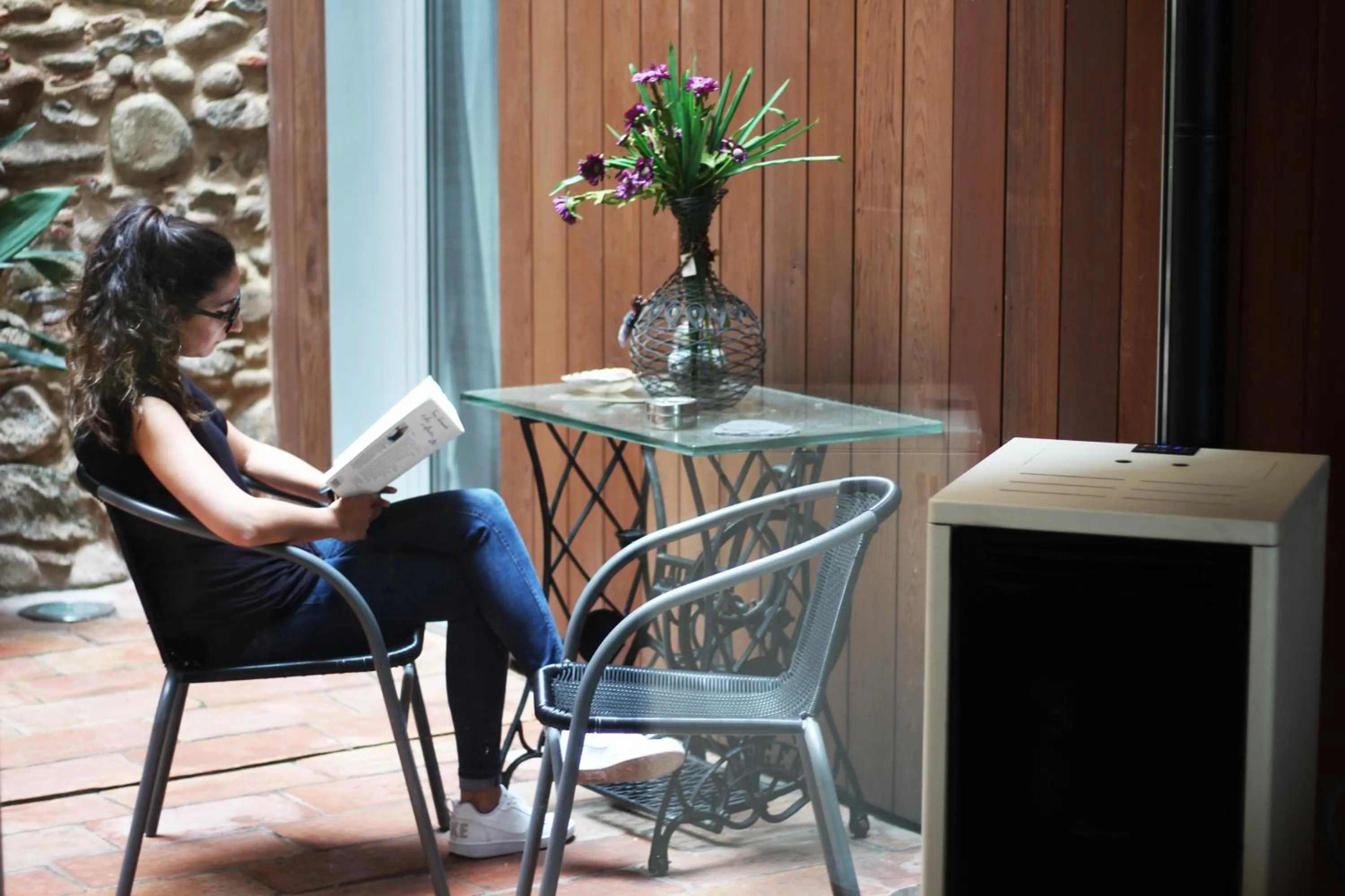 Patio in Hotel Can Bo De Pau