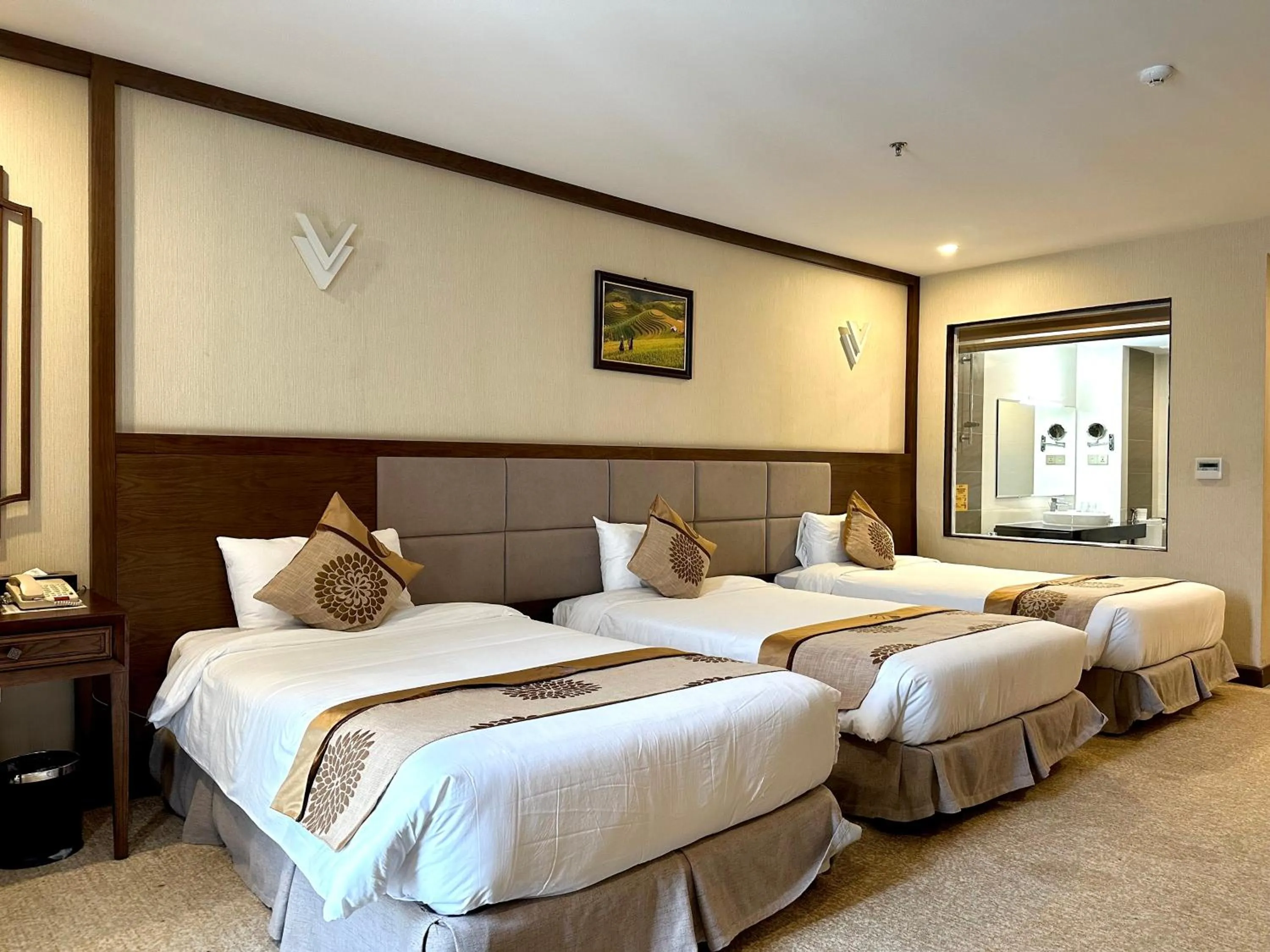 Bed in Duc Huy Grand Hotel and Spa