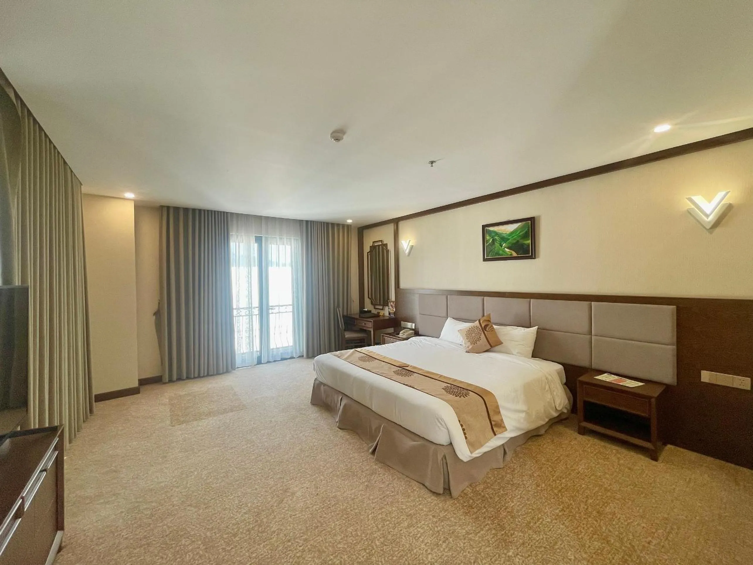 Bed in Duc Huy Grand Hotel and Spa