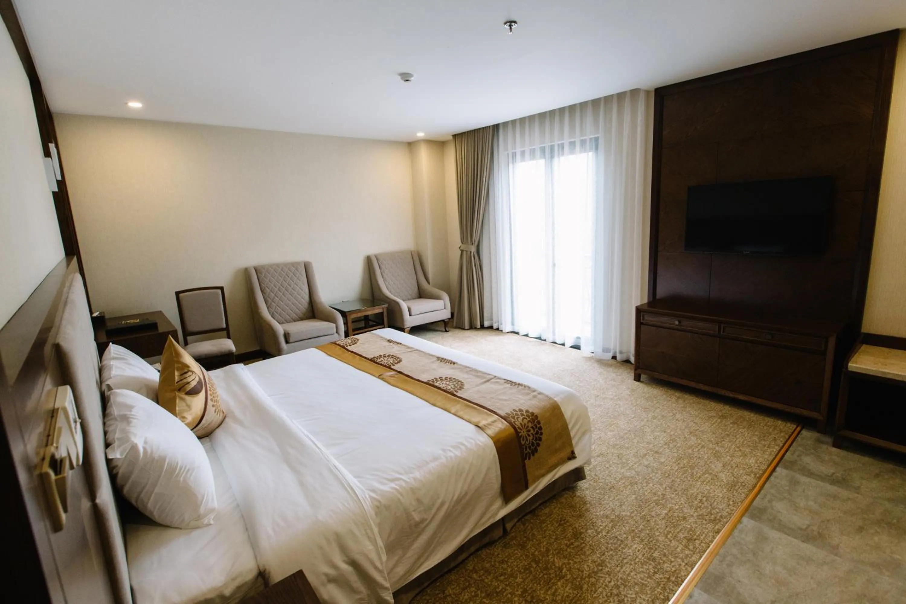 Bed in Duc Huy Grand Hotel and Spa