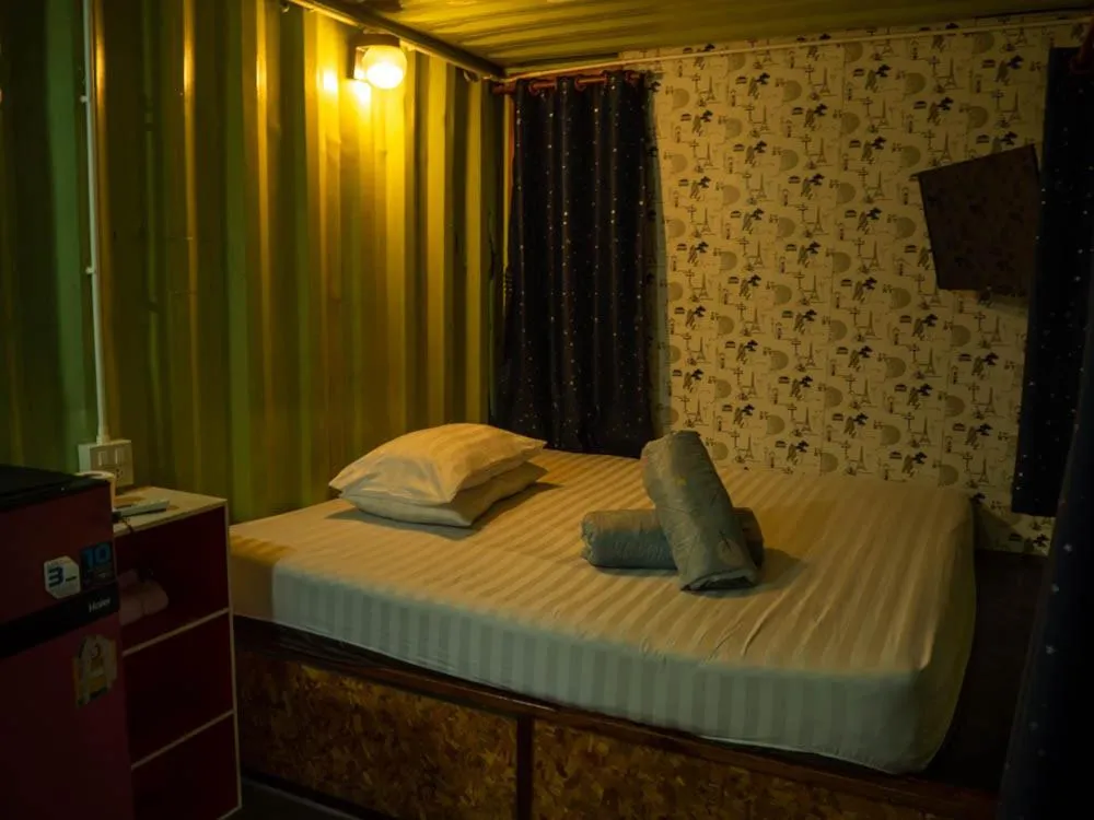 Bed in Beach Box Resort at Rimlay Rayong