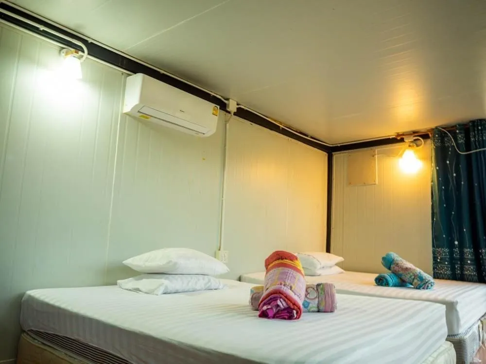 Bed in Beach Box Resort at Rimlay Rayong
