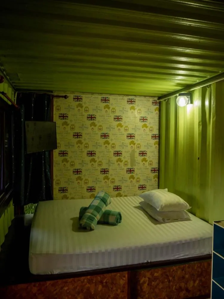 Bed in Beach Box Resort at Rimlay Rayong